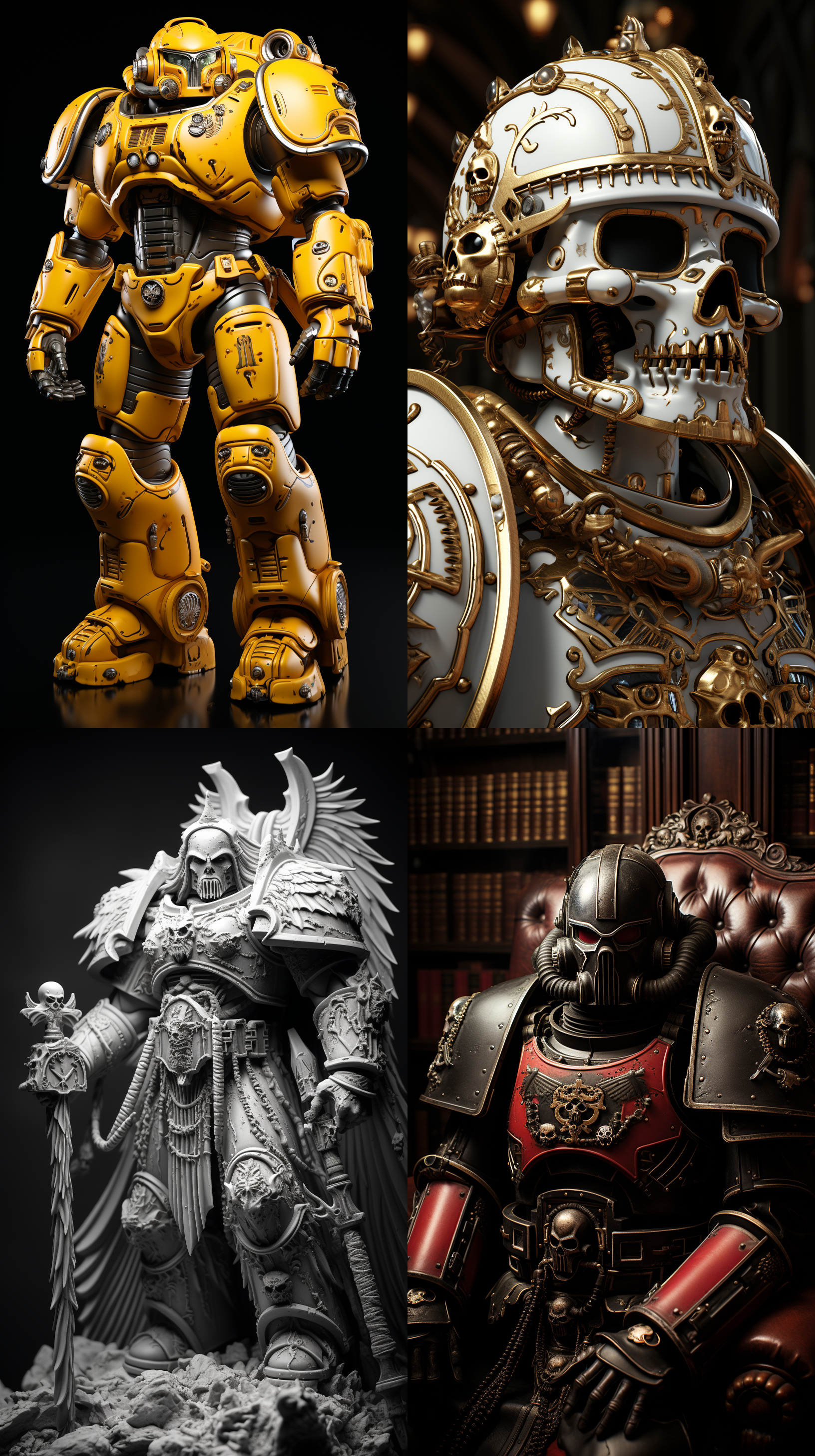 战锤40k，pvc材质，3d渲染，产品展示