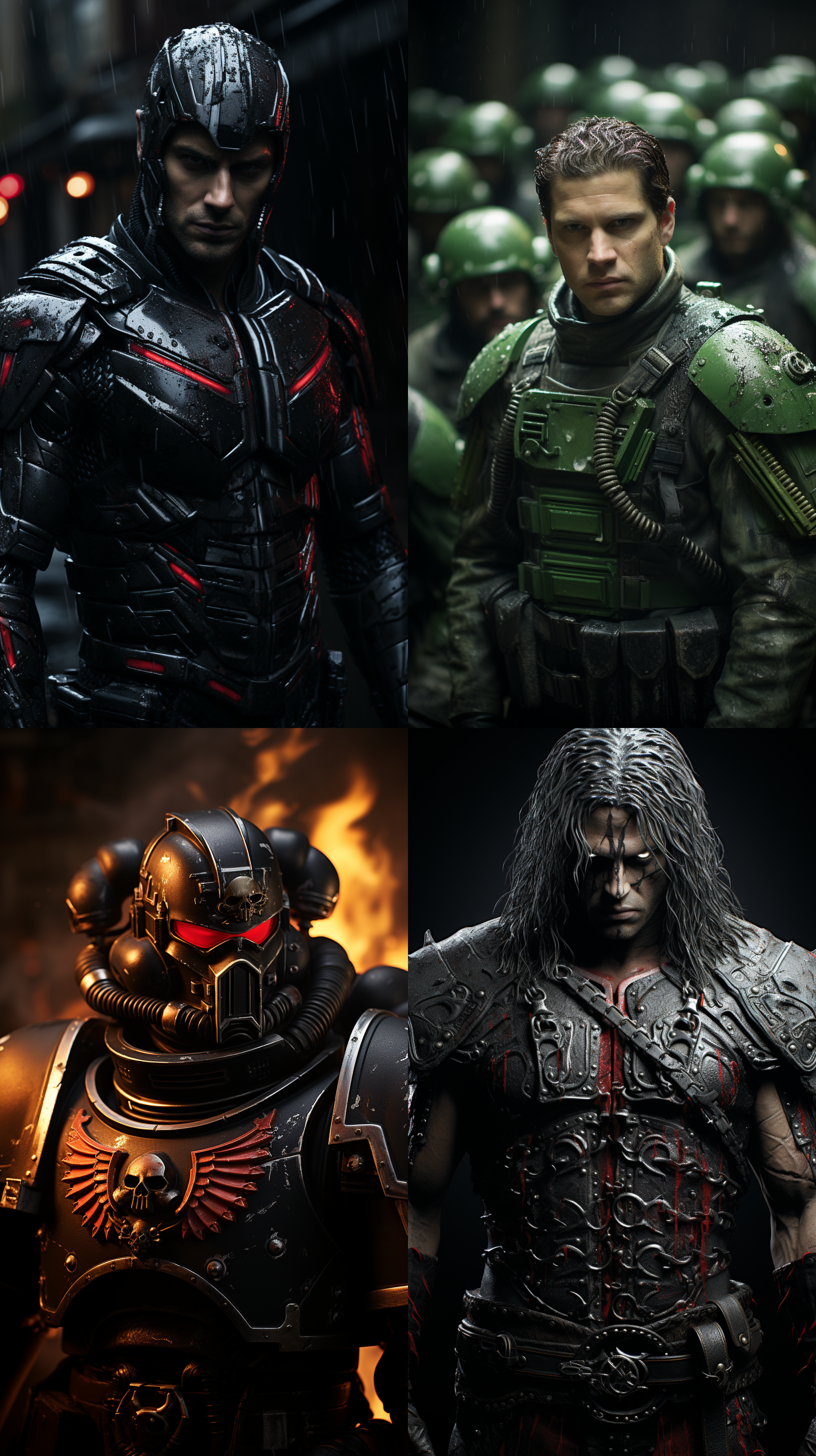 战锤40k，身上有战损痕迹，科幻，电影画质，超清画质