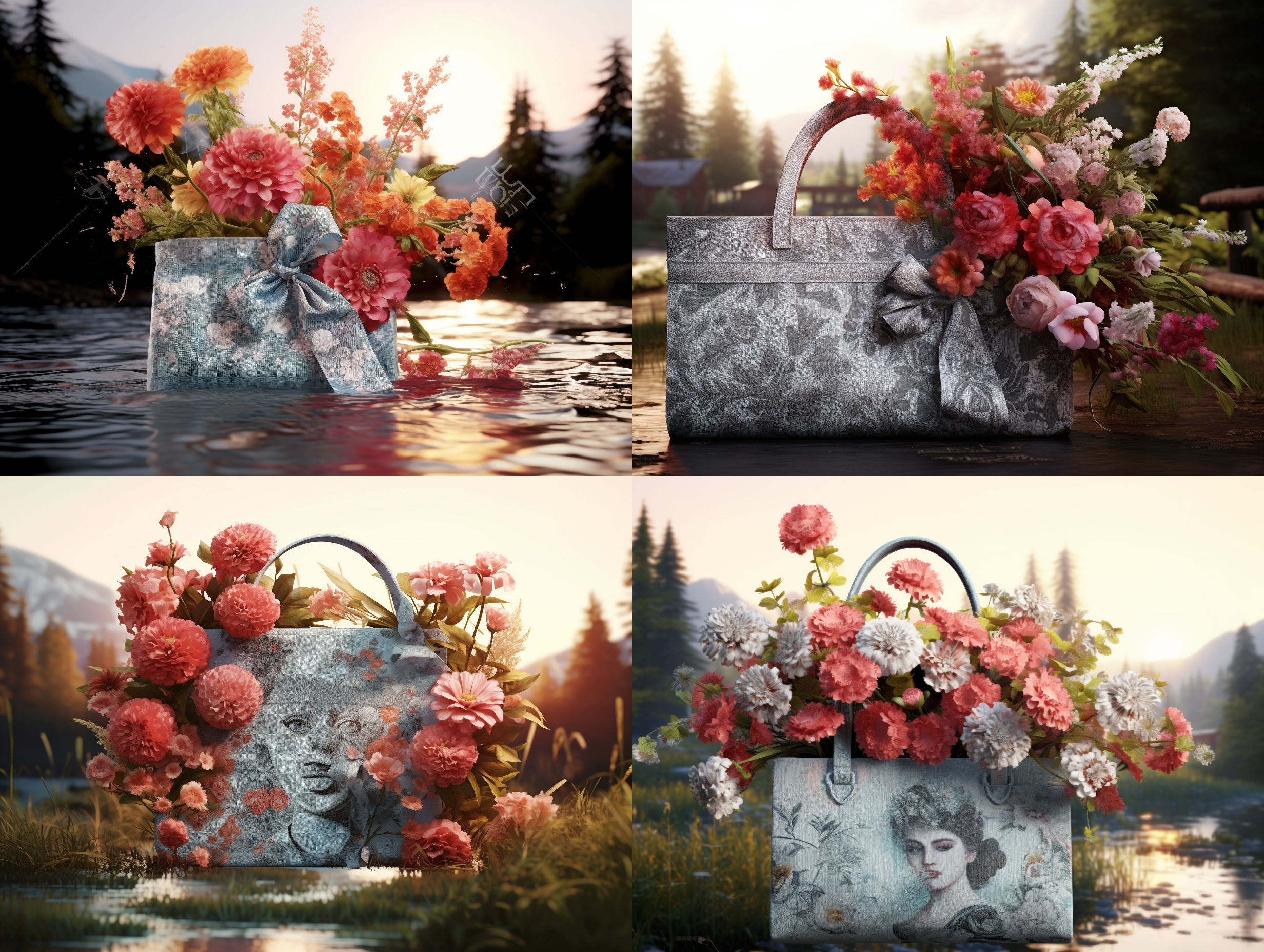 形态，样式外观完全不要改变，不要改变产品，将产品放到花的背景里，专业产品摄影，高品质商品场景摄影的效果，超高清 逼真清晰 细节丰富，色彩饱和