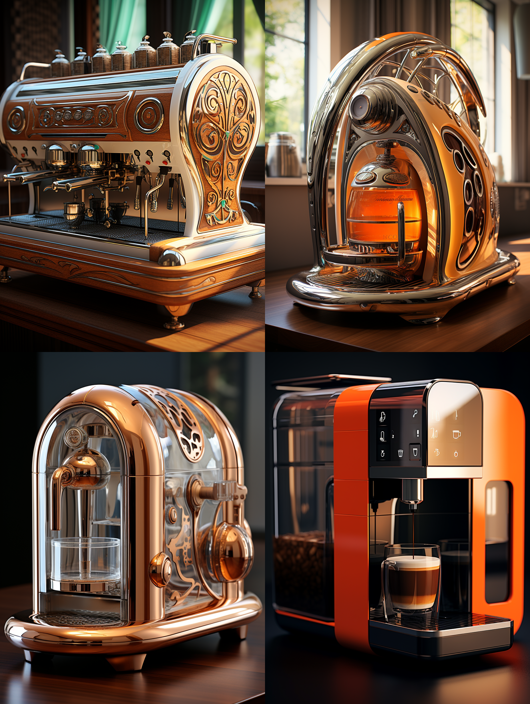 不锈钢咖啡机设计