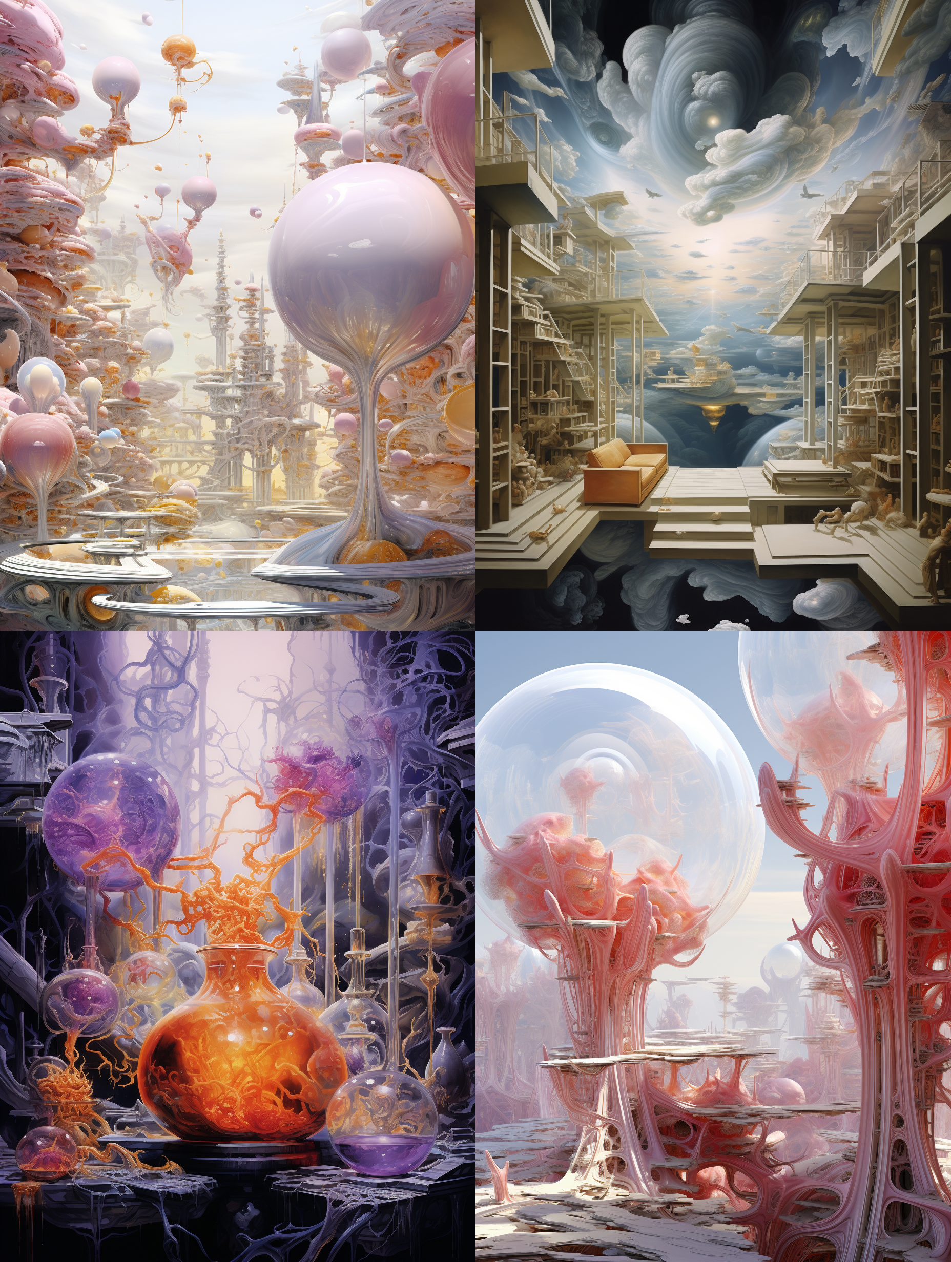 保留大部分元素，合成一些眩幻的物质和空间