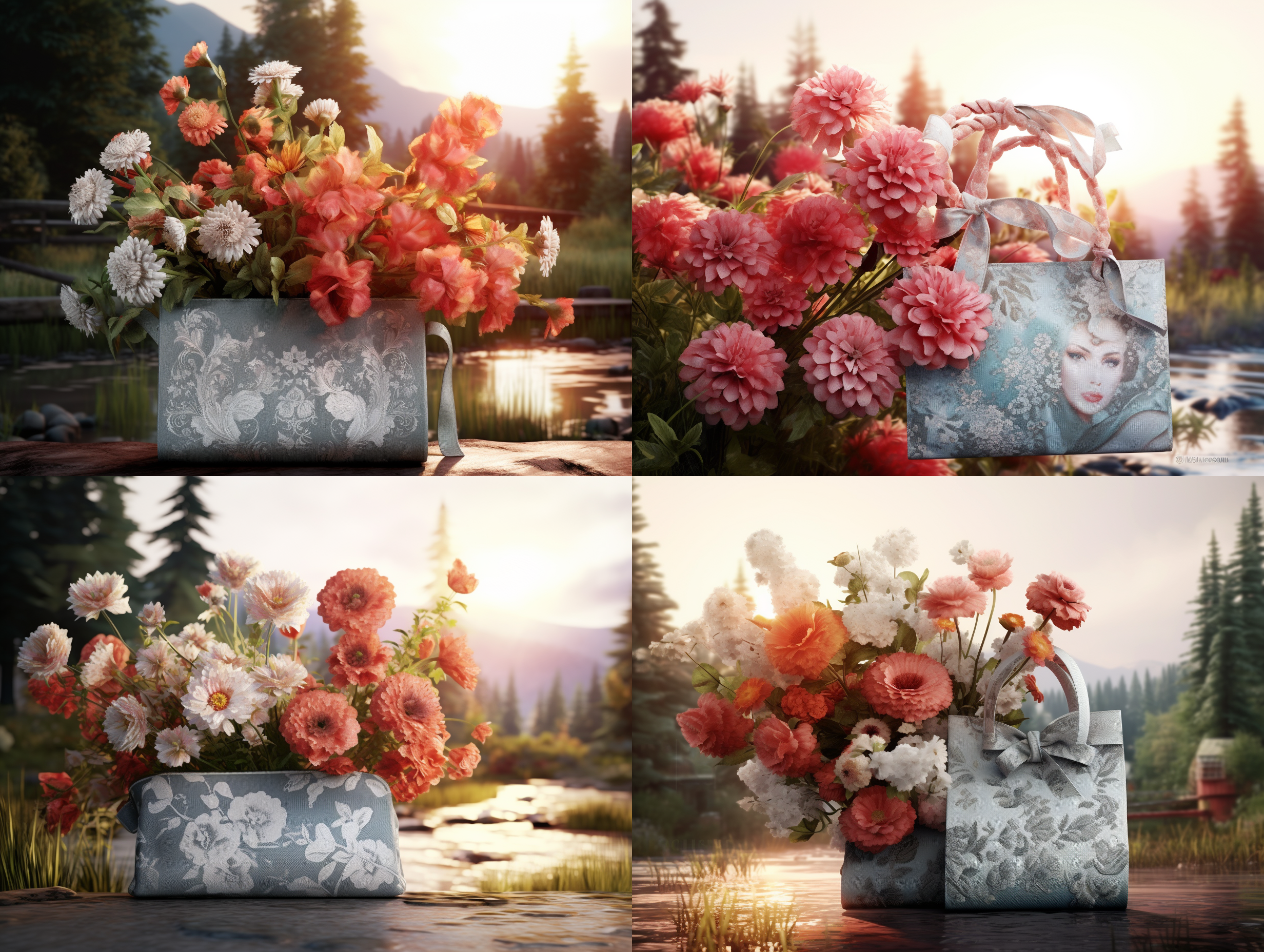 形态，样式外观完全不要改变，不要改变产品，将产品放到花的背景里，专业产品摄影，高品质商品场景摄影的效果，超高清 逼真清晰 细节丰富，色彩饱和