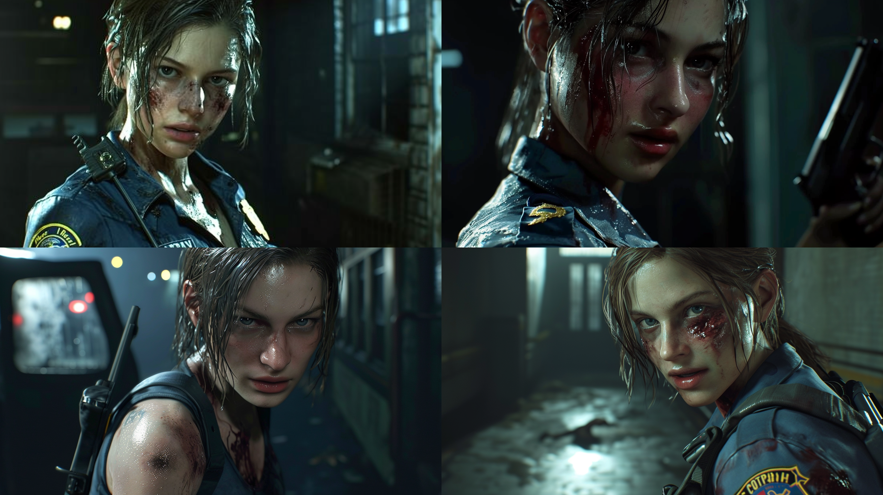jill, the female police officer from raccoon city police department in resident evil, turns into a zombie after being attacked, but her beauty remains undeniable.