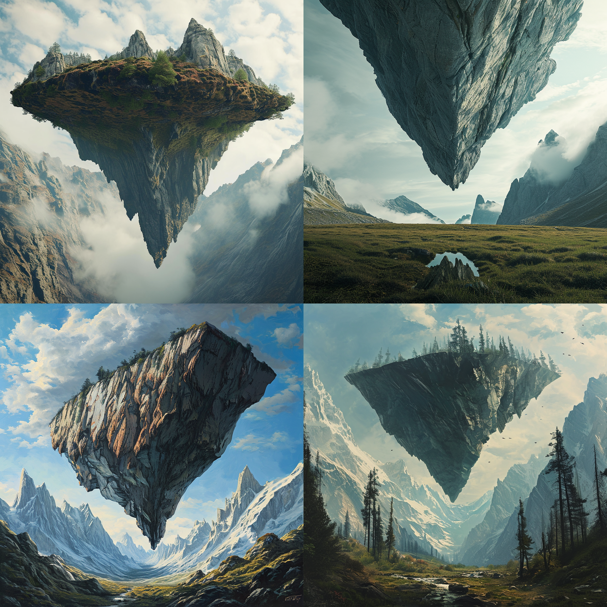 一座倒悬着的大山