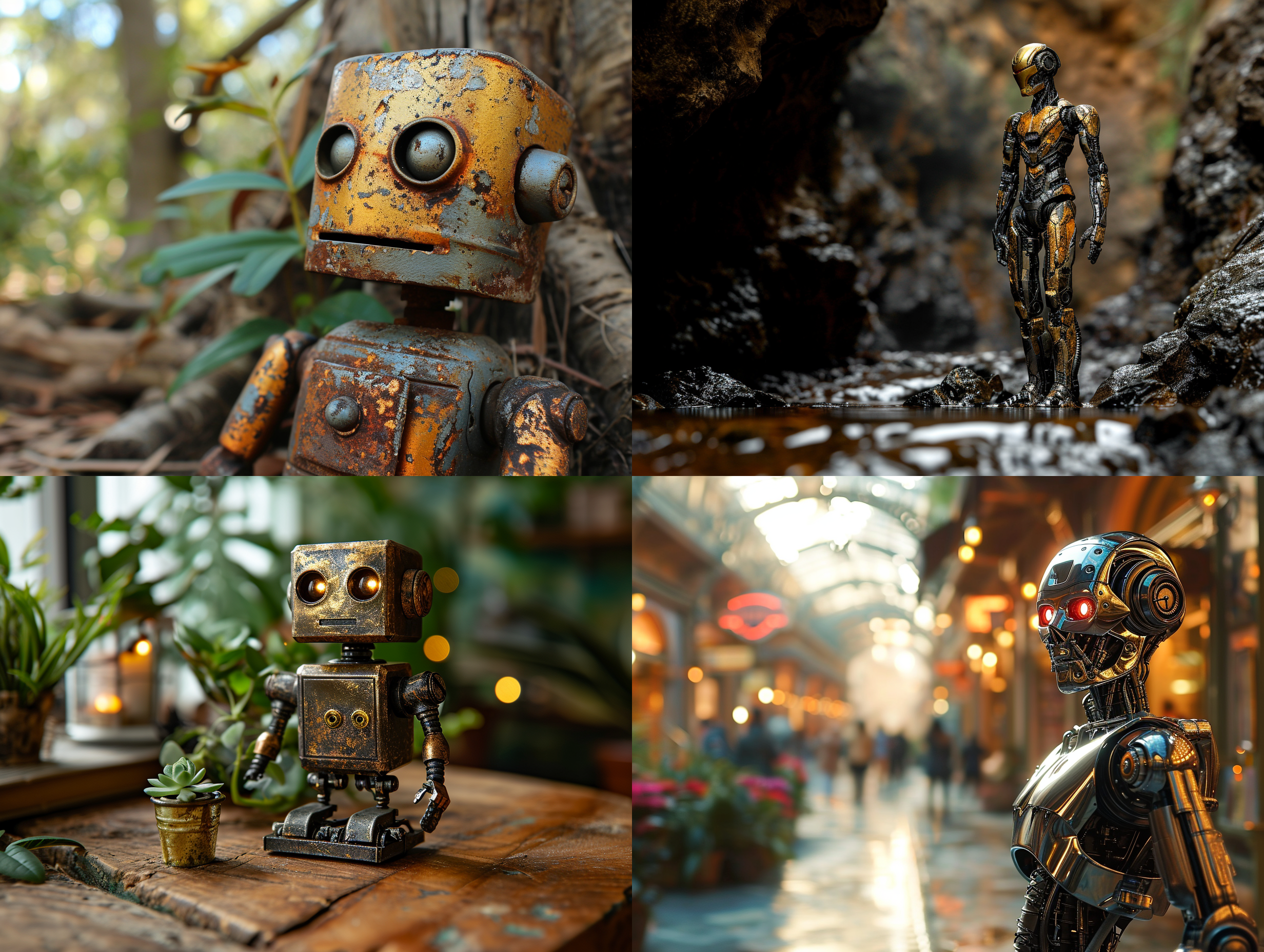 metal robot,golden,(metallic luster:1.5)(master piece:1.4)