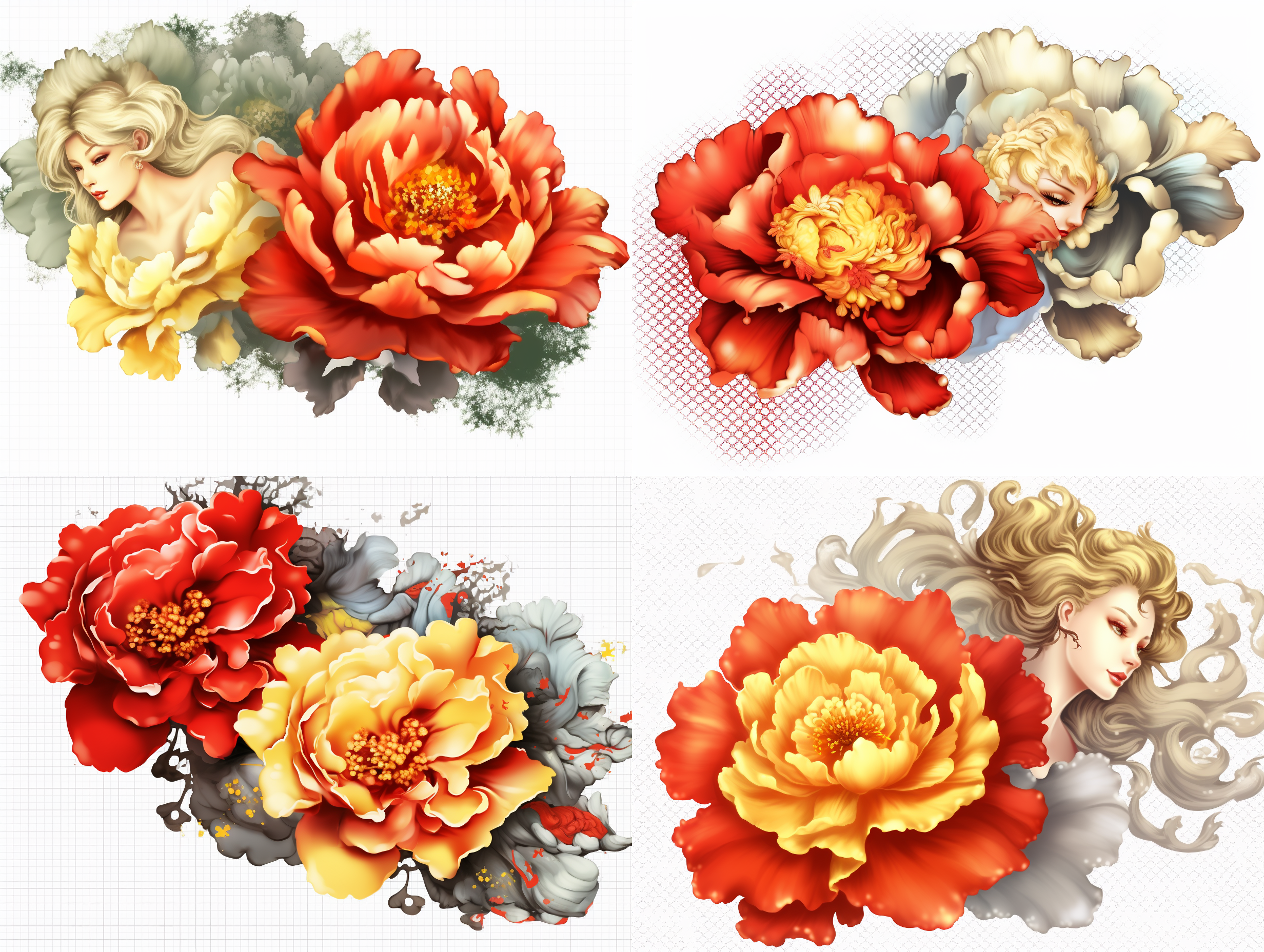 高清插图，白色背景，等构。