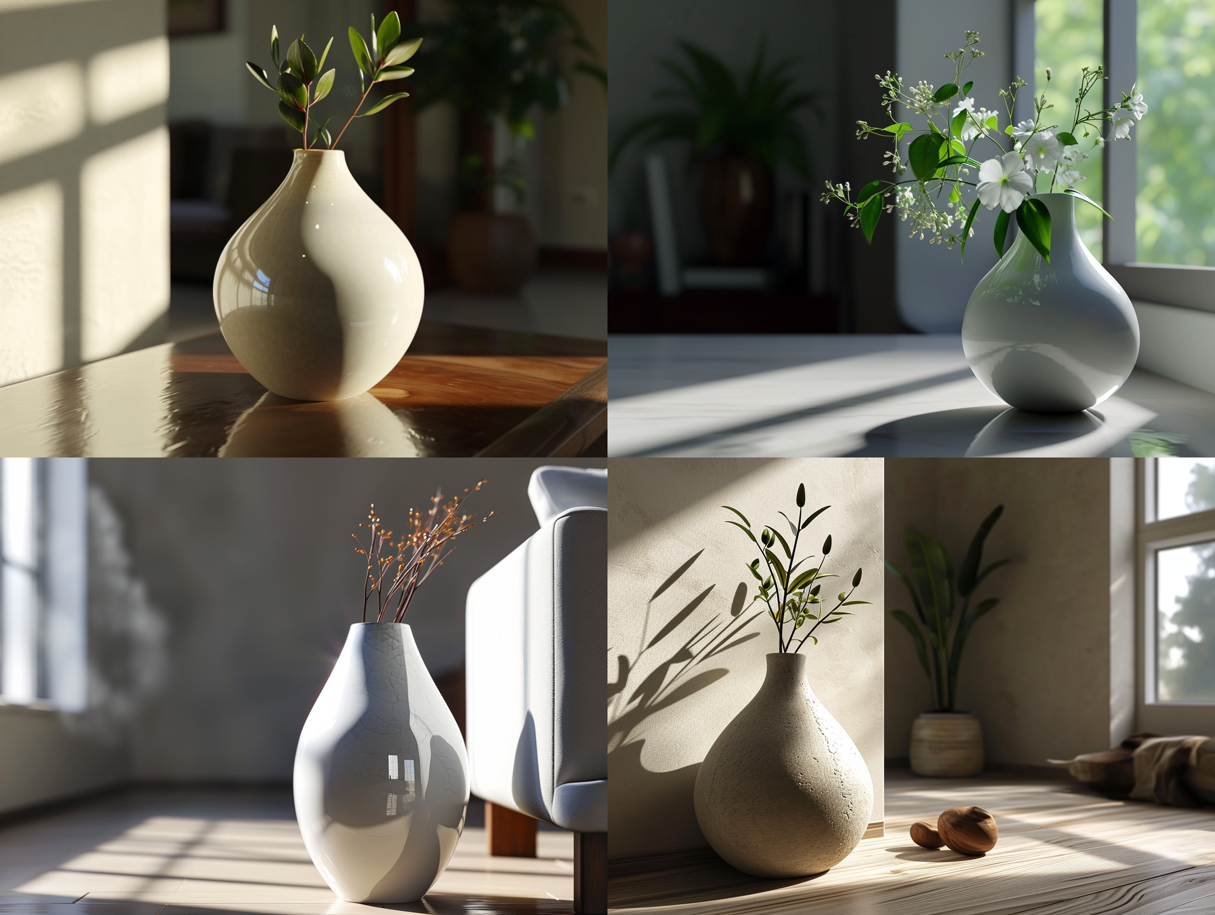 modern vase, super soft light, ultra detailed, photorealistic, 4k
