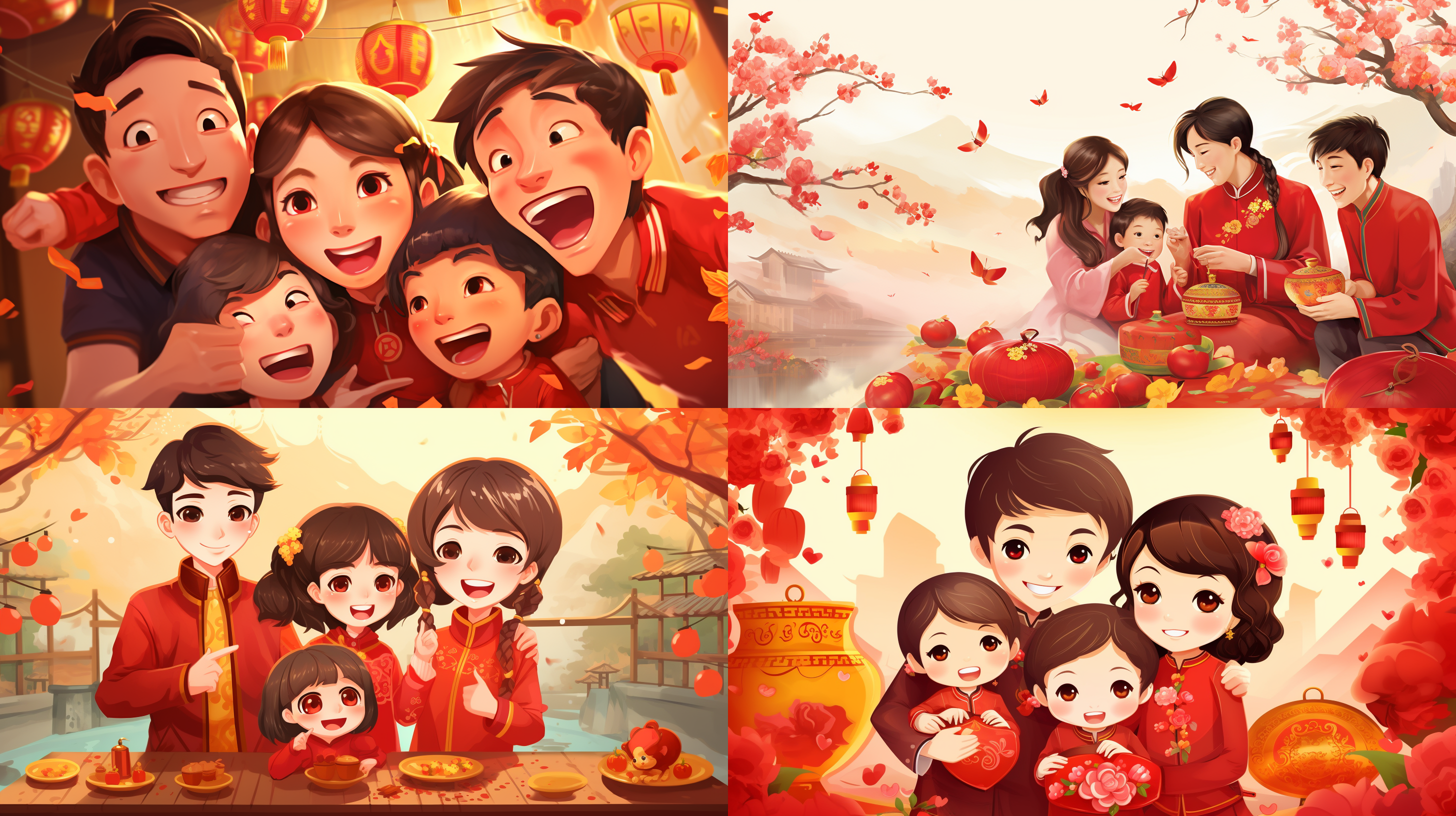 亲情之桥 家和万事兴 快乐时光 成长的微笑 幸福家园 一家四口 爱在心间 团聚温馨 亲子乐园 欢笑时刻 春节合家欢 年味温馨 红红火火过大年 喜庆时刻 团圆年初五 春节幸福时 节日团聚 年年有余笑开颜 心暖冬寒 春节团圆照