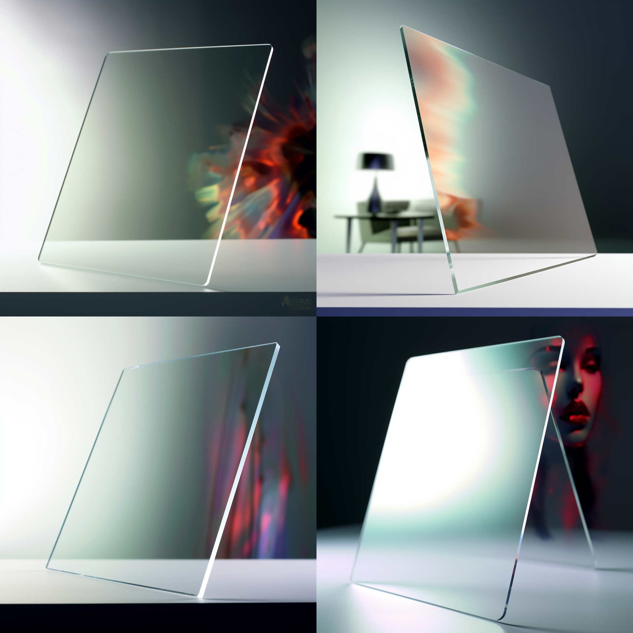 展示一块亚克力板