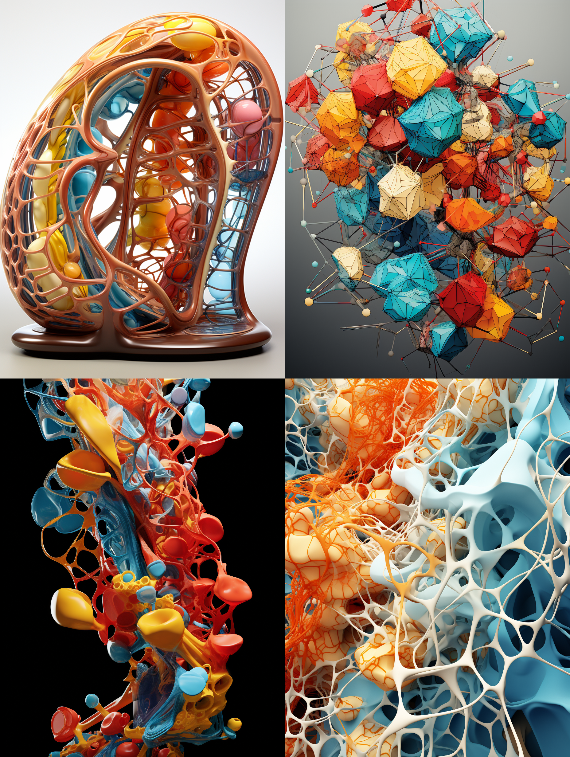 根据医学现有的对蛋白质的知识定义，和形态定义，描述，生成一个蛋白质的立体结构模型效果图，要符合医学对蛋白质 的定义和描述，样式，模型色彩用多种色彩区别不同结构成份，并做出标记，色彩细节丰富和模型细节丰富，8k超高清晰度，顶级画质 