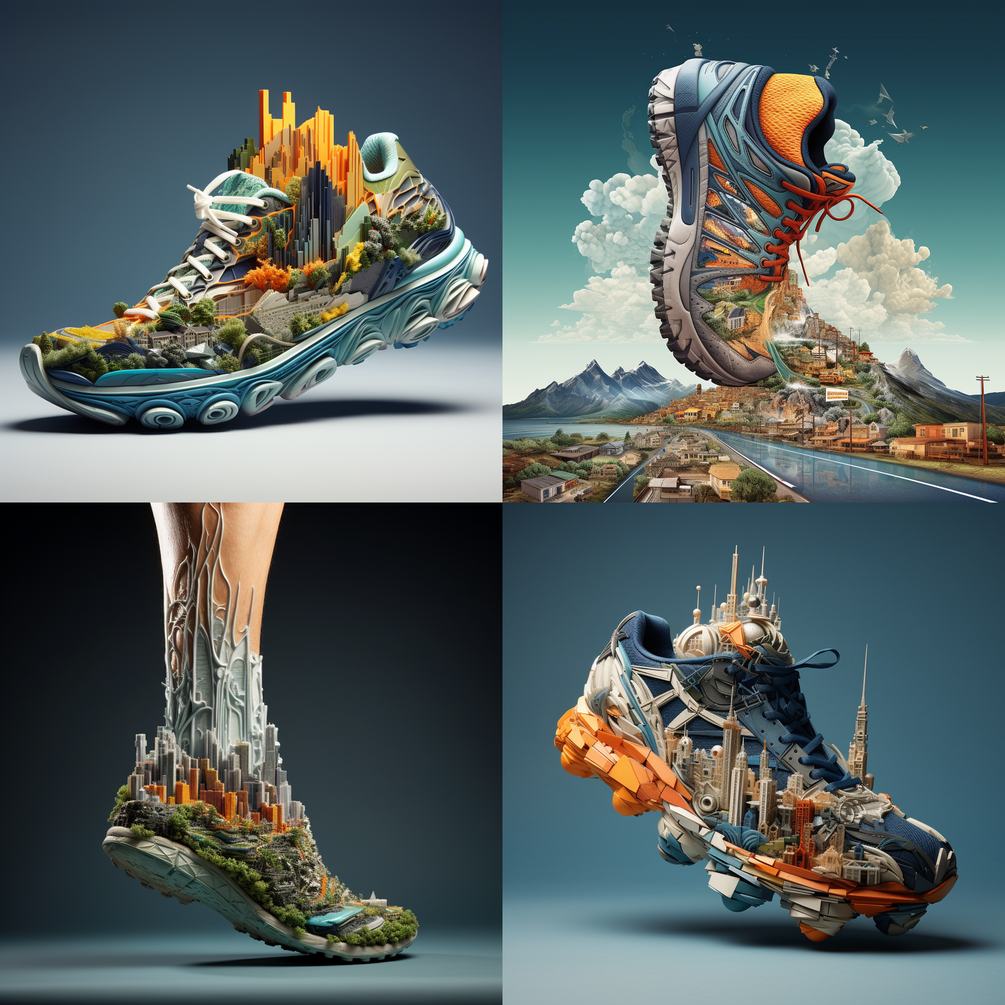 一只长途跋涉的脚，健康，充满运动气息