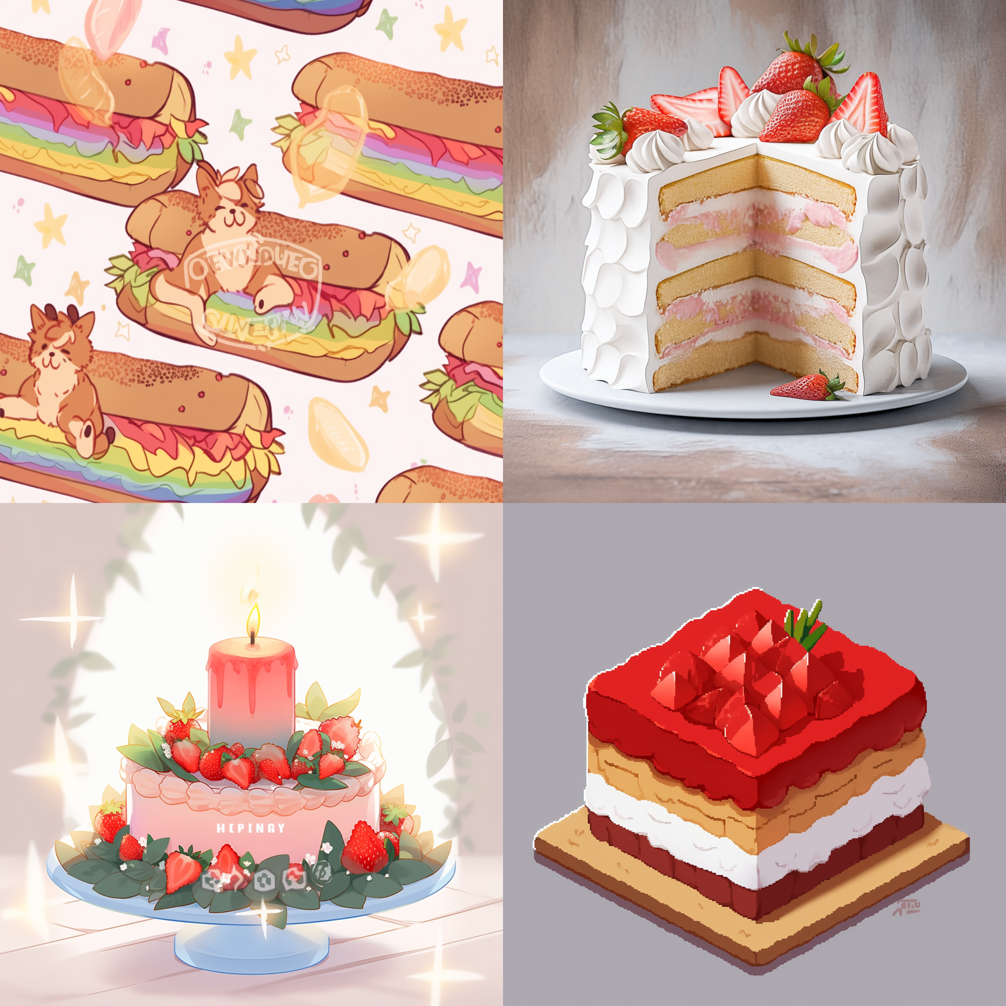 背景换成草莓奶酪