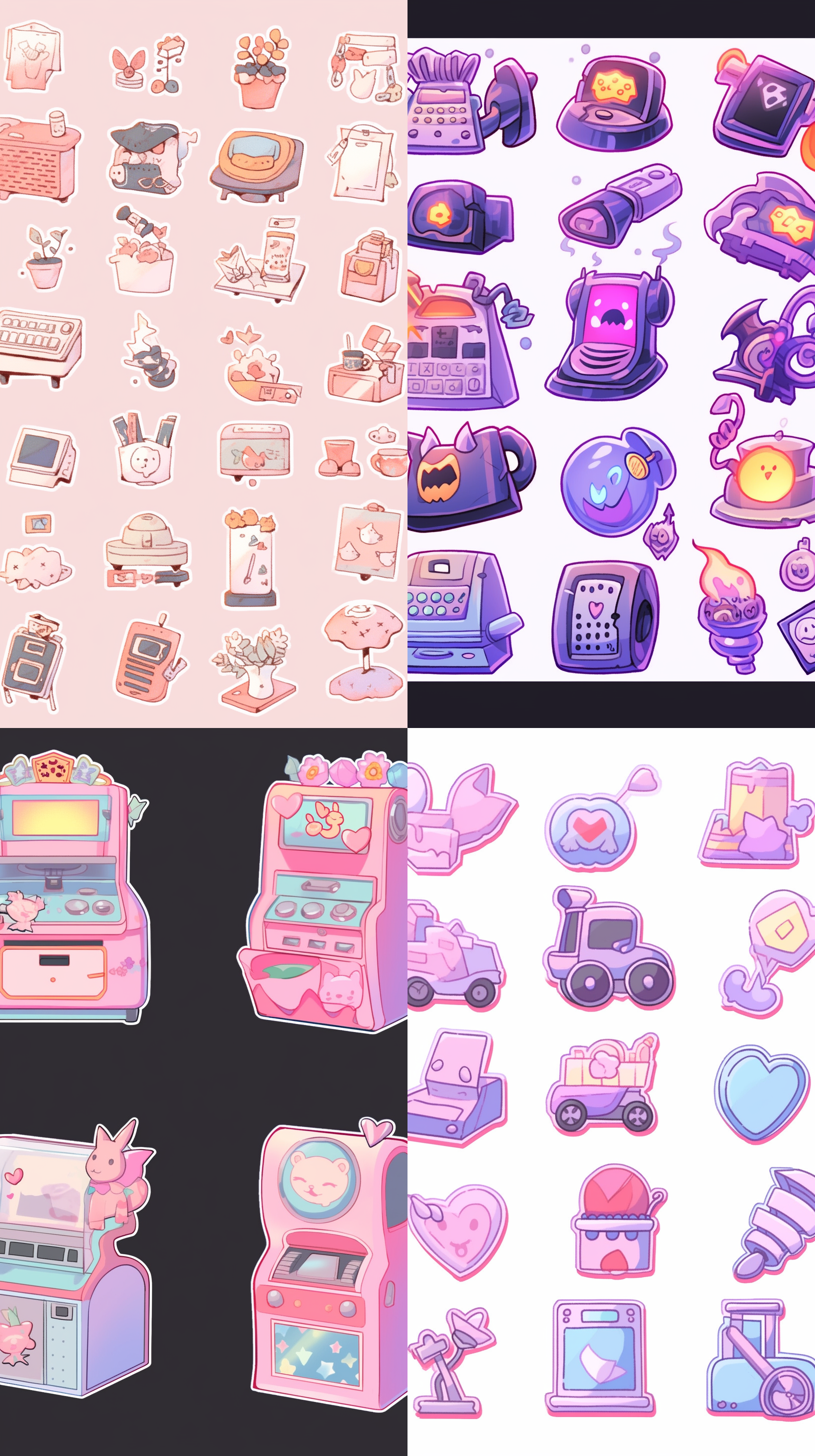 图标，按钮，手绘，可爱，道具，神话，机械，