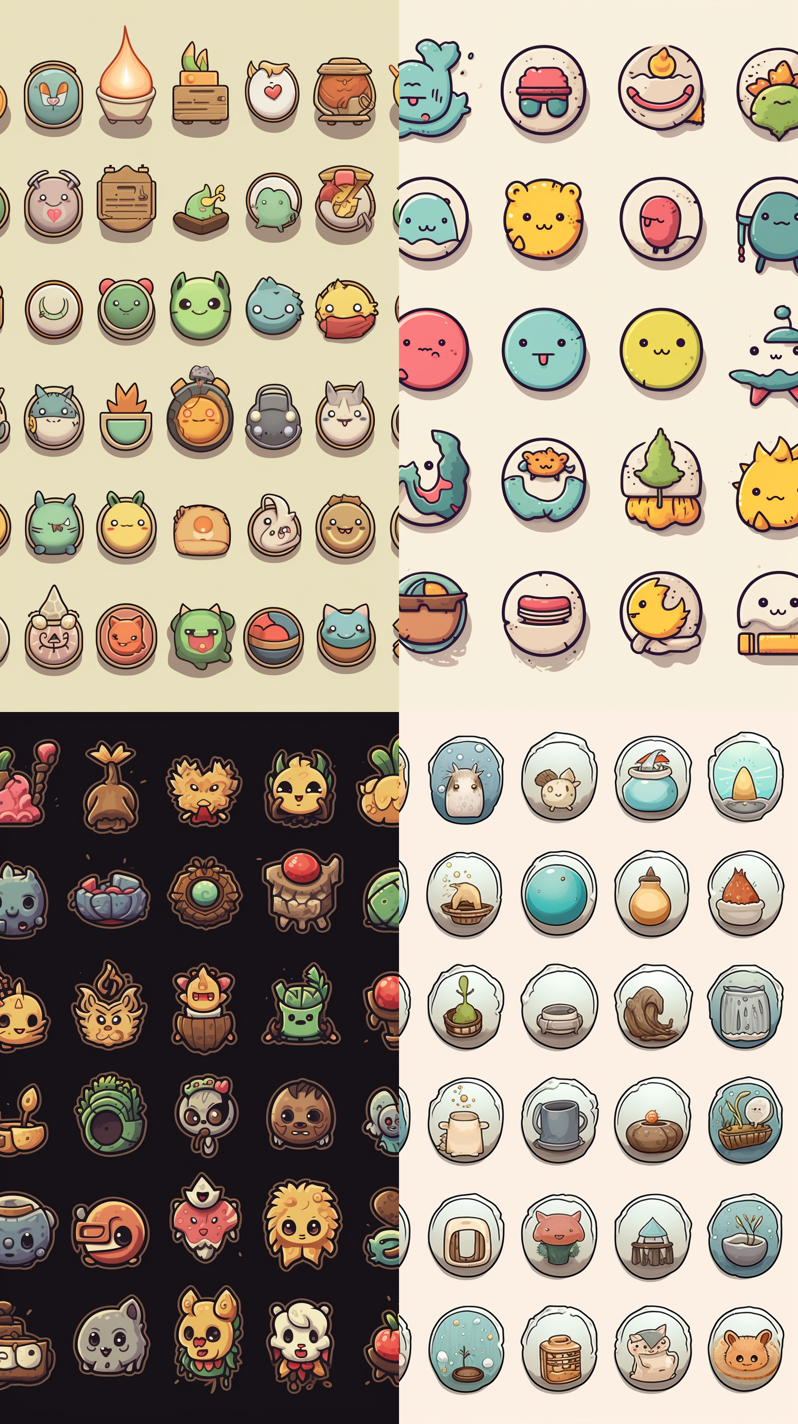 图标，按钮，手绘，可爱，道具，神话，