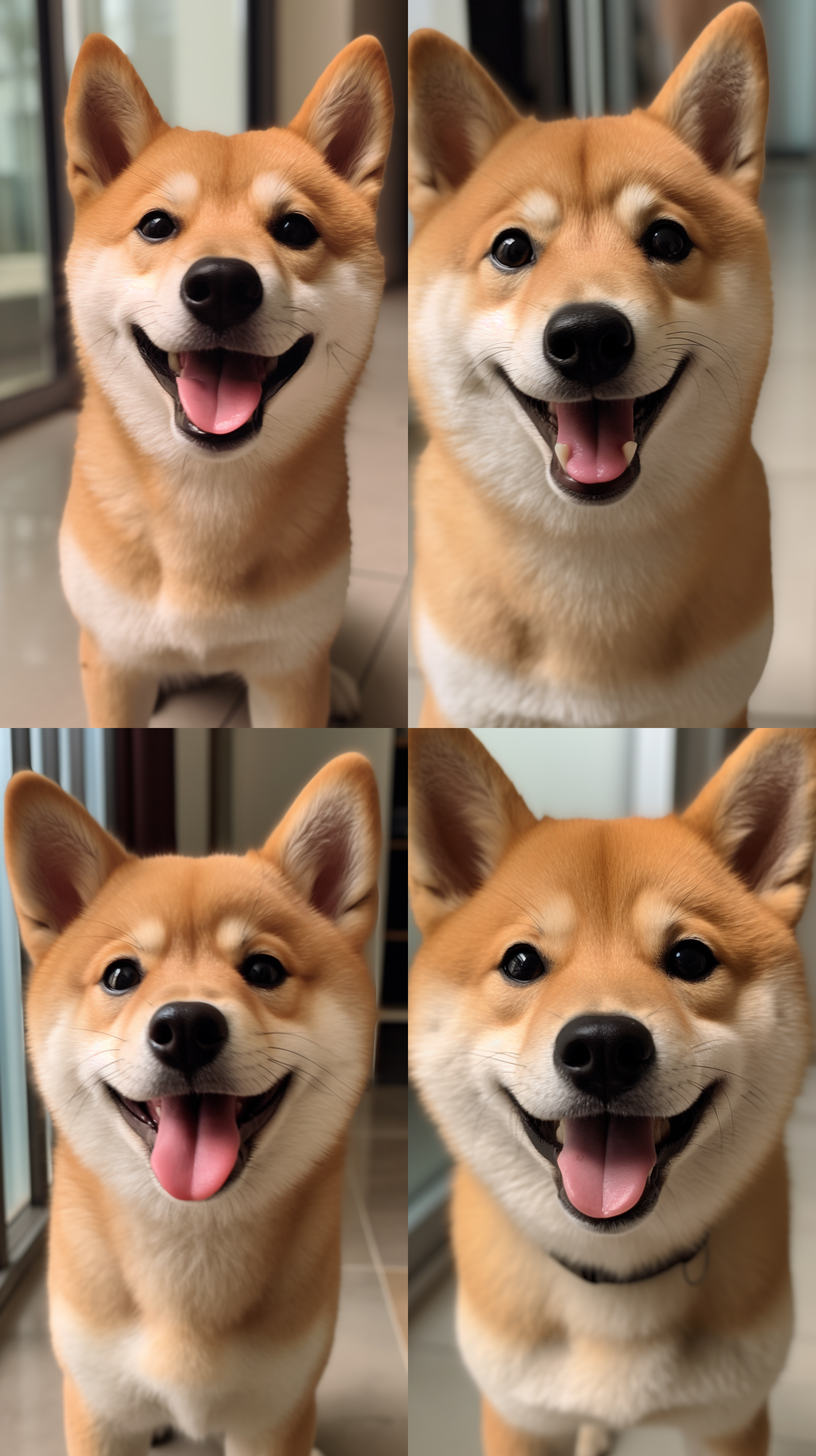 可爱柴犬 no eyebrows