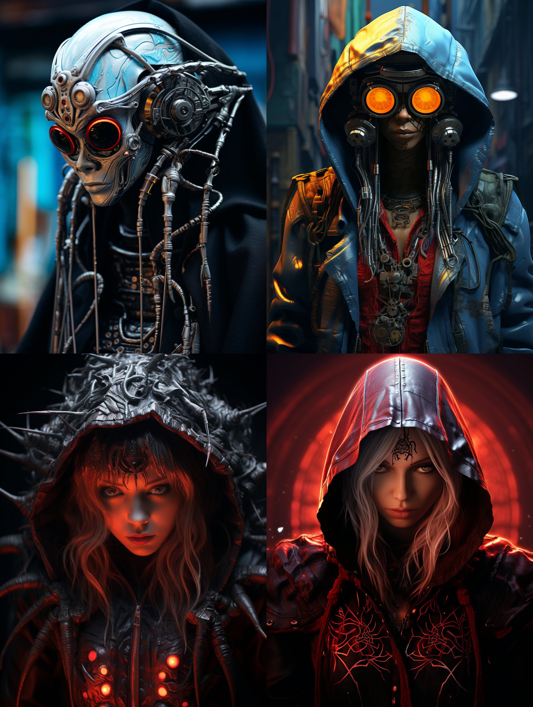 award winning portrait photo of a castlevania spider, wearing cyberpunk intricate streetwear, art by <lora:technotrex:1>, (backlighting:1.3), digital painting, concept art, smooth, sharp focus, rule of thirds, dark fantasy,intricate details, medium shot, (shallow depth of field:1.1), by sandra chevrier