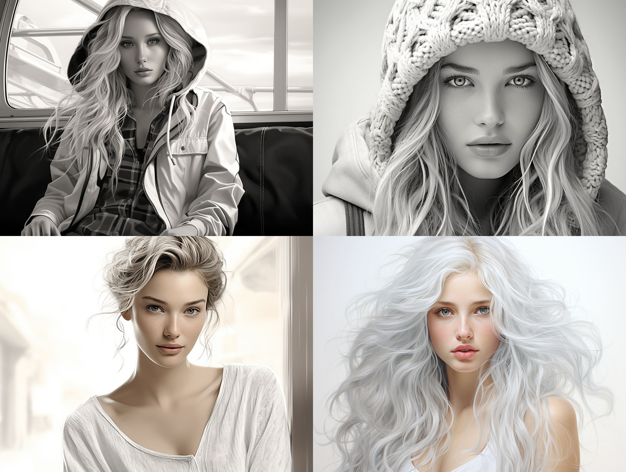 随便画一个美女