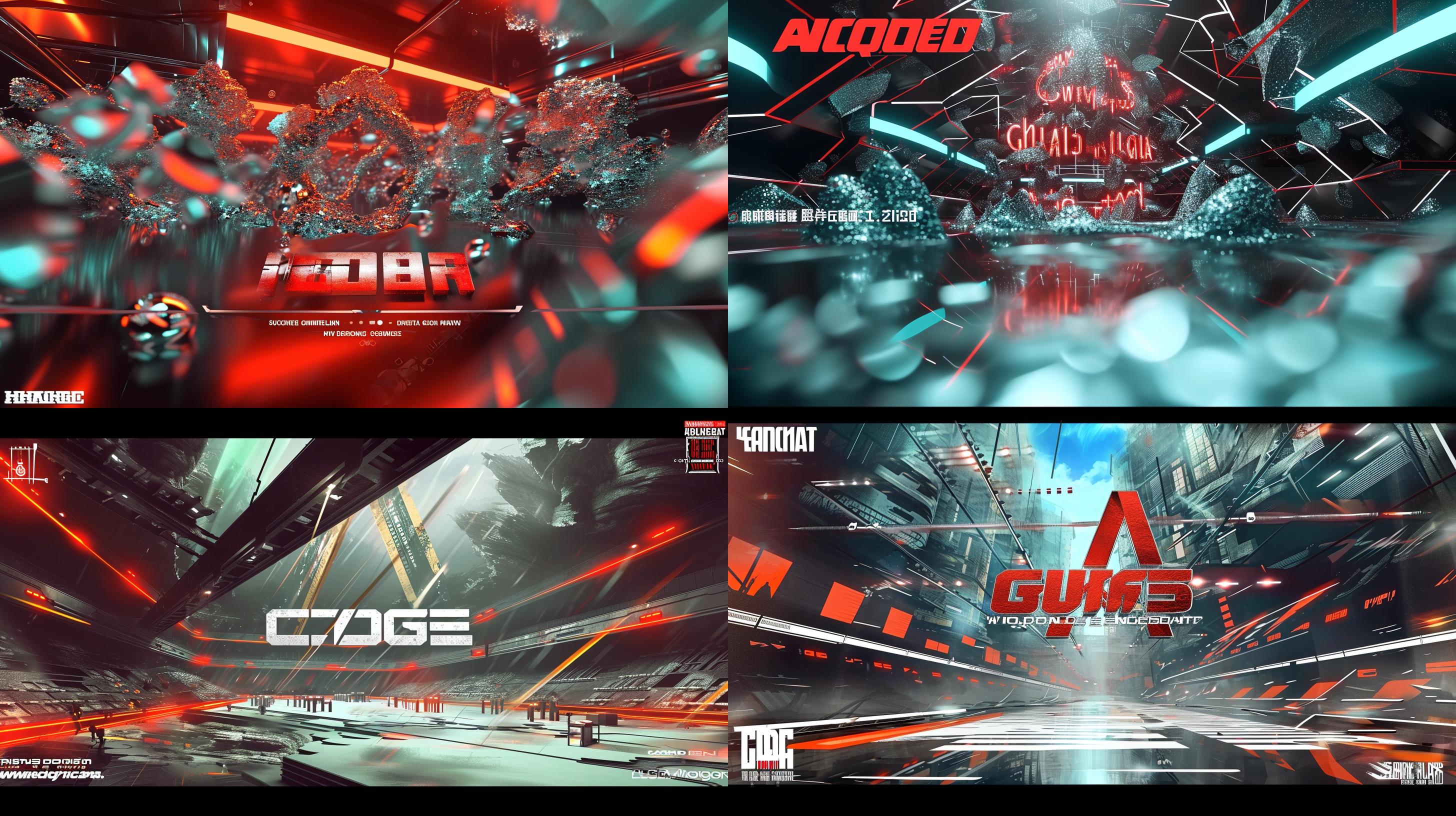 未来科技感炫酷的图片，酸性的概念图