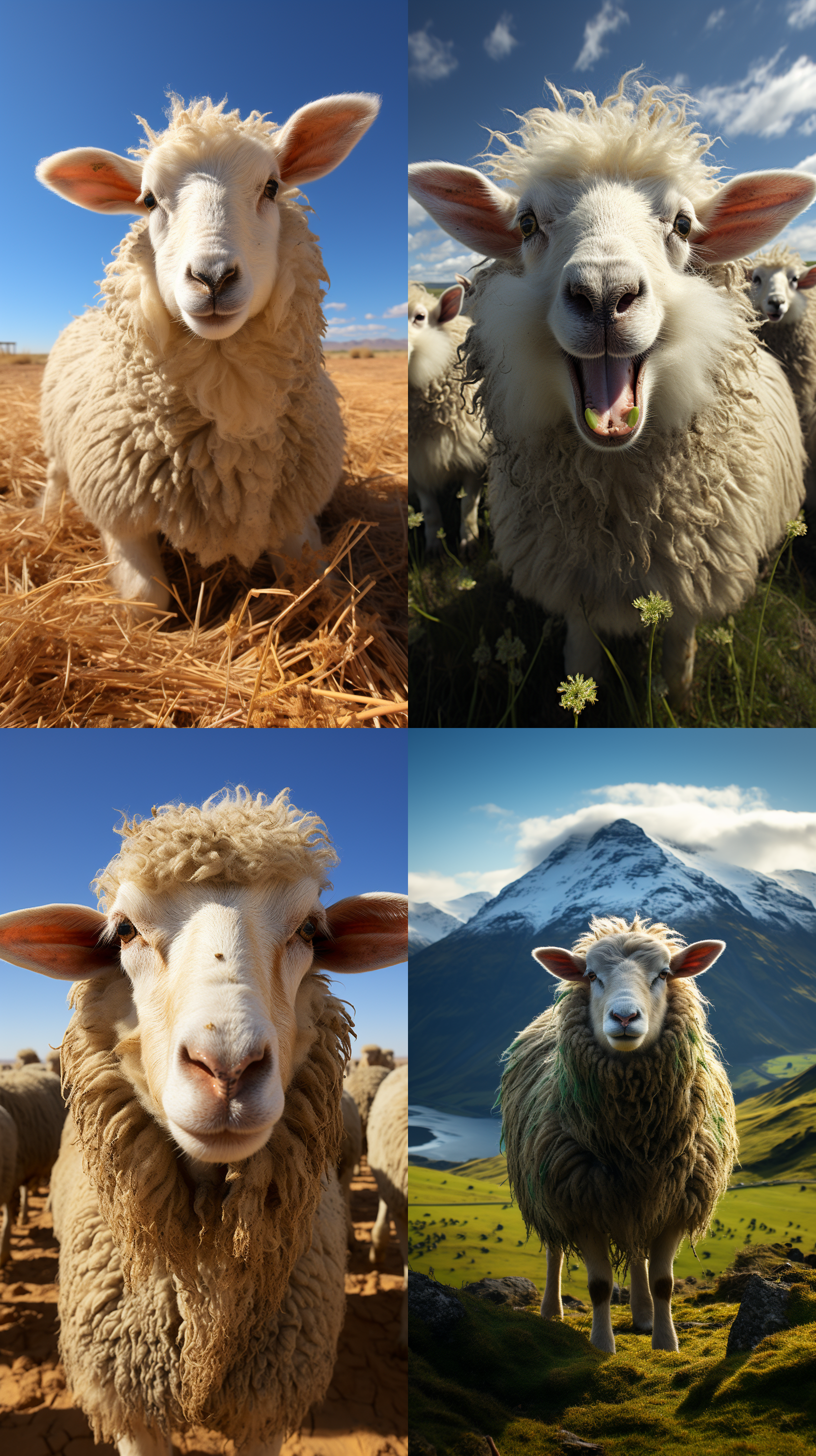 立体的时字，立体的时字，立体的高字，羊群，牧场，8k