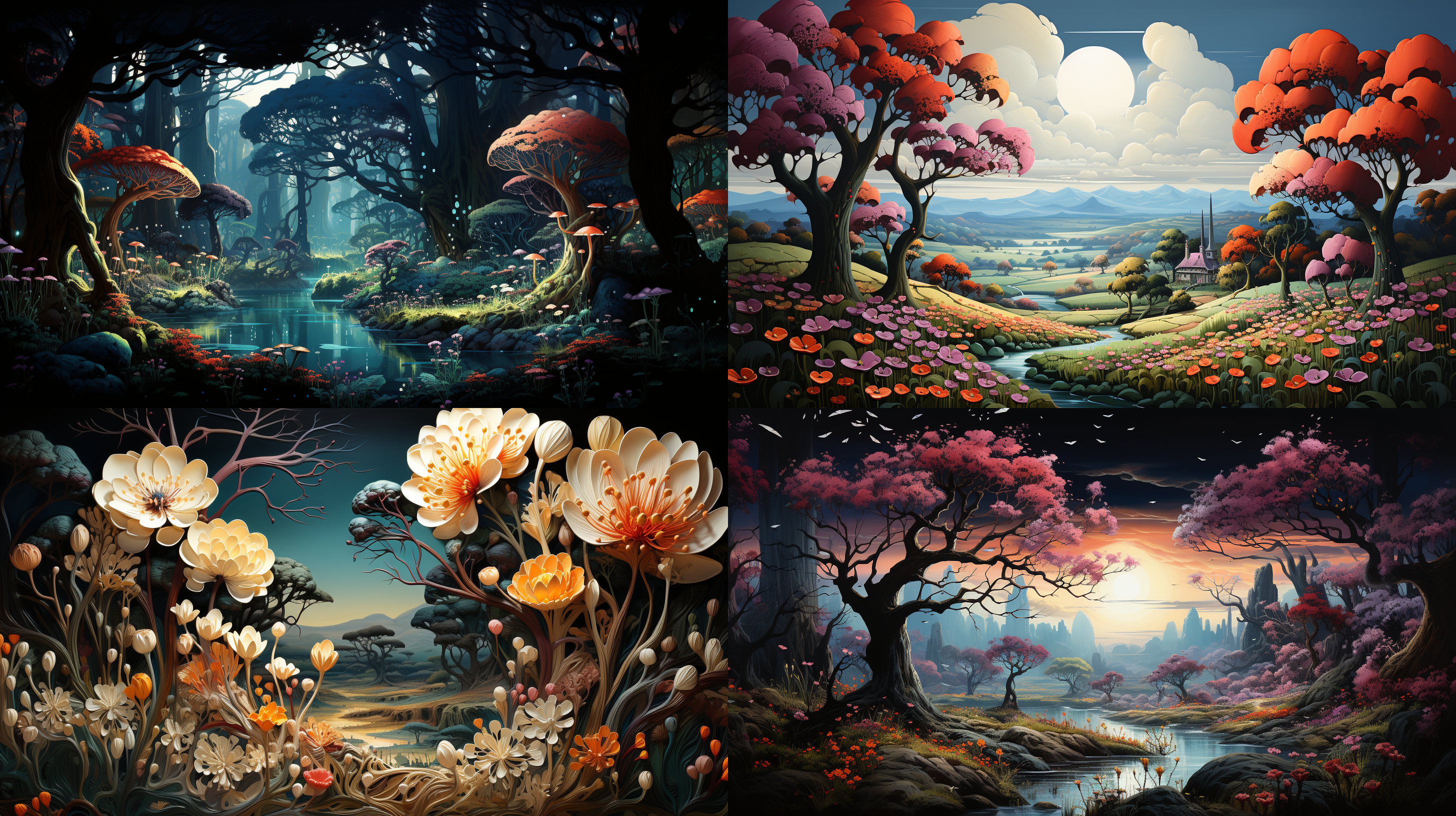 树藤墨鱼 花丛 繁花草甸 自然界