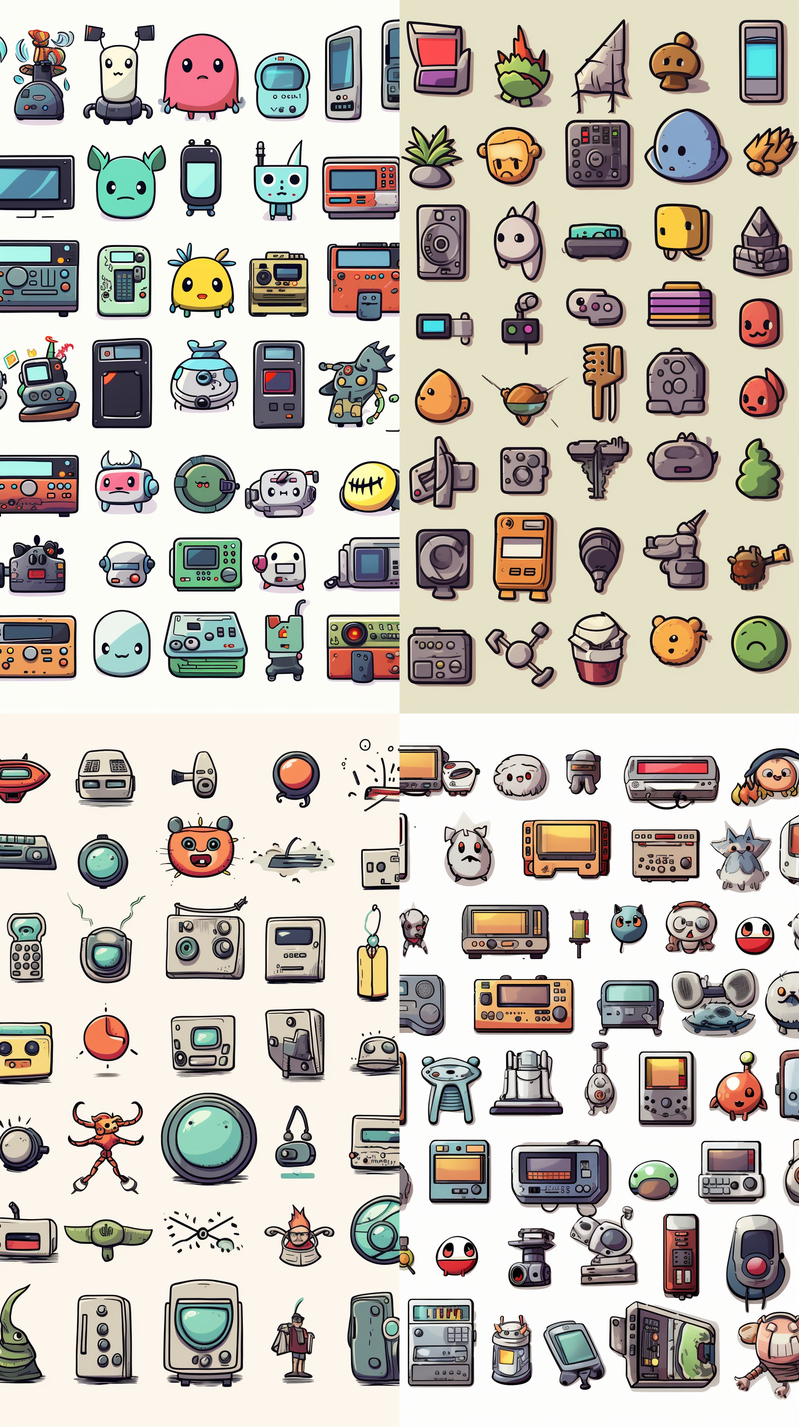 图标，按钮，手绘，可爱，棍子道具，科技，