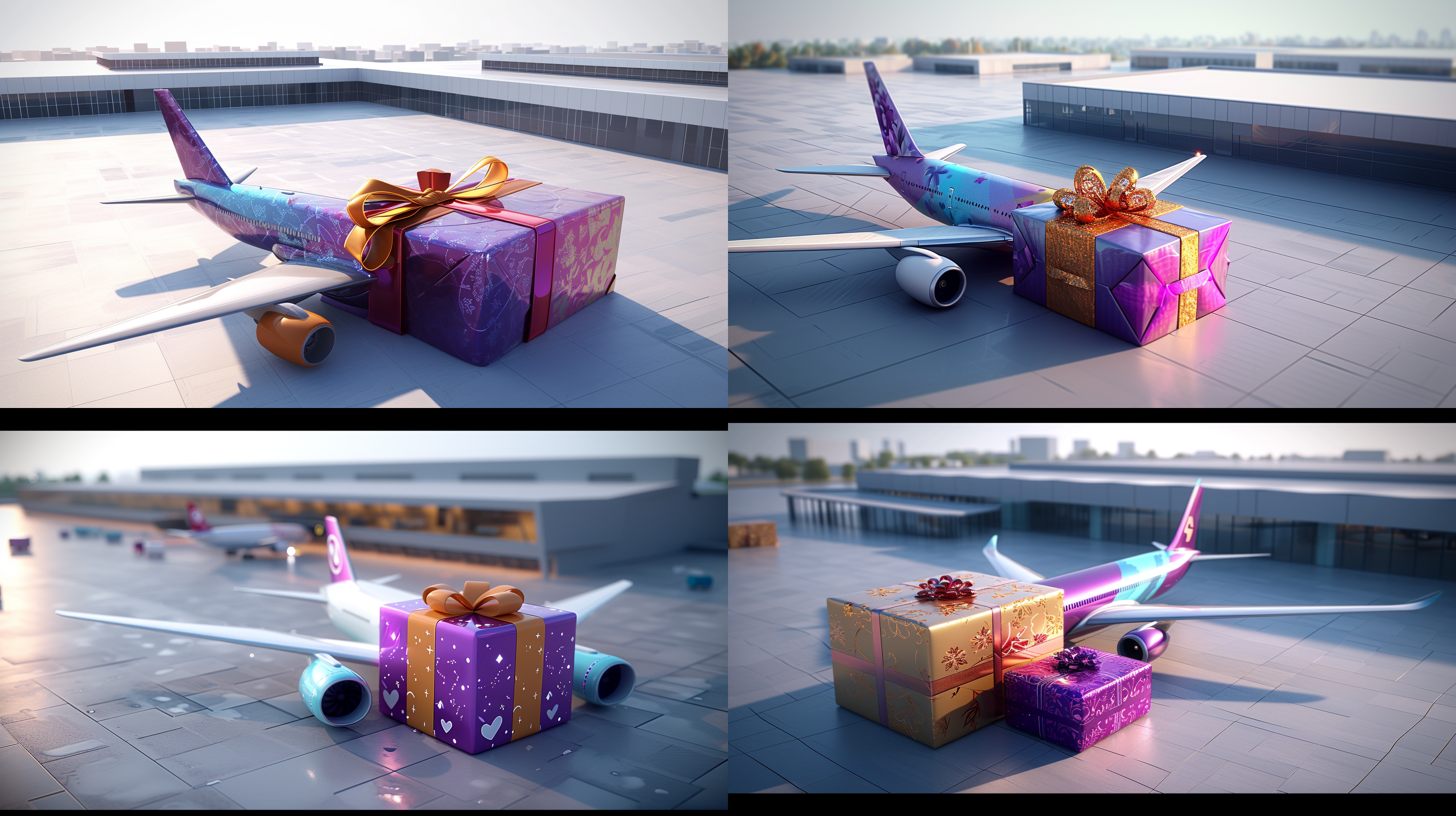 a gift 3d icon,redandyellow,clean white background,claymaterial,isometric view,realistic use oflight and color,gradient color,cartoon,nintendo,3d rendering,best detail, hd