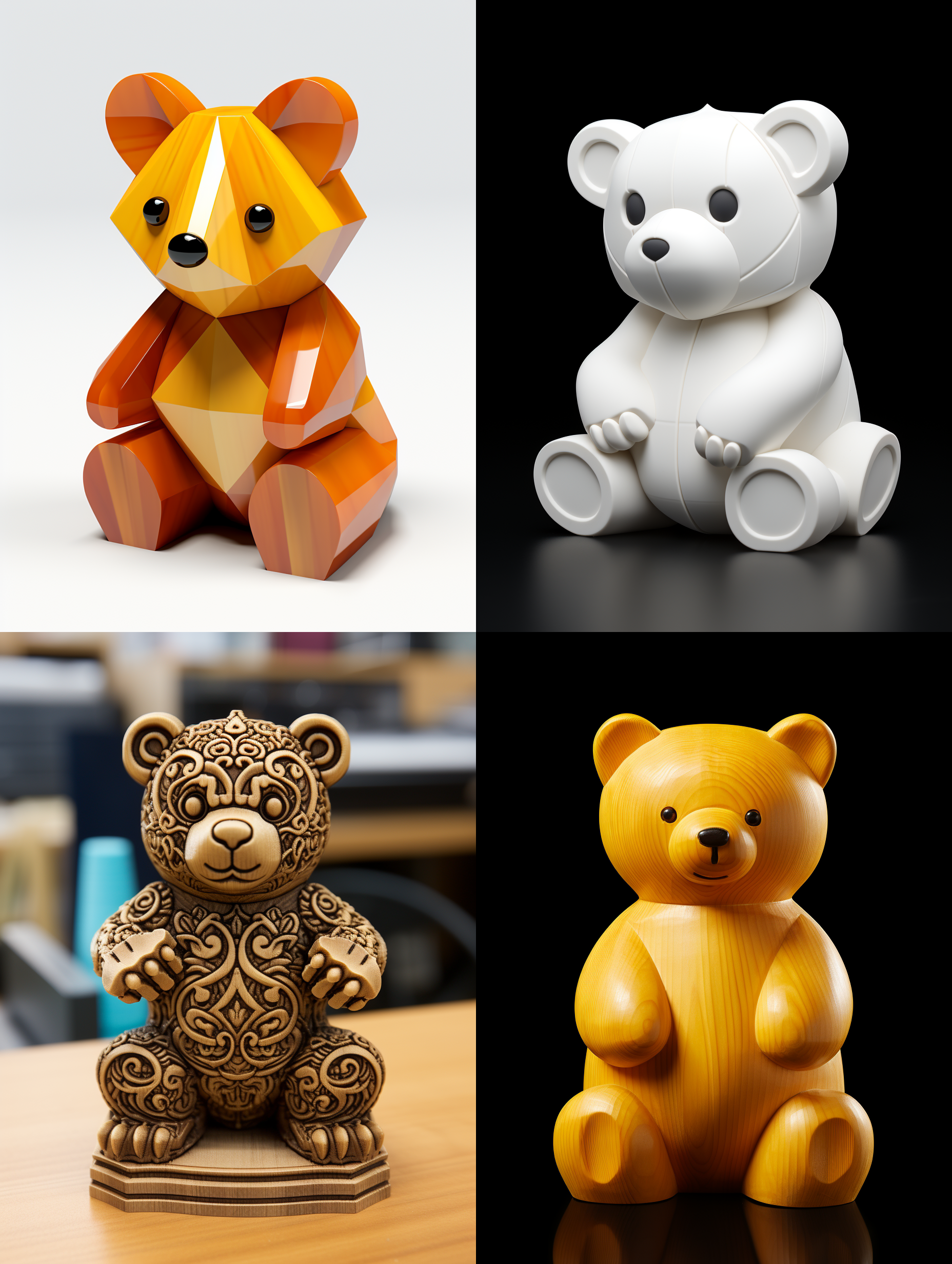 根据上传logo，生成立体的小熊手办