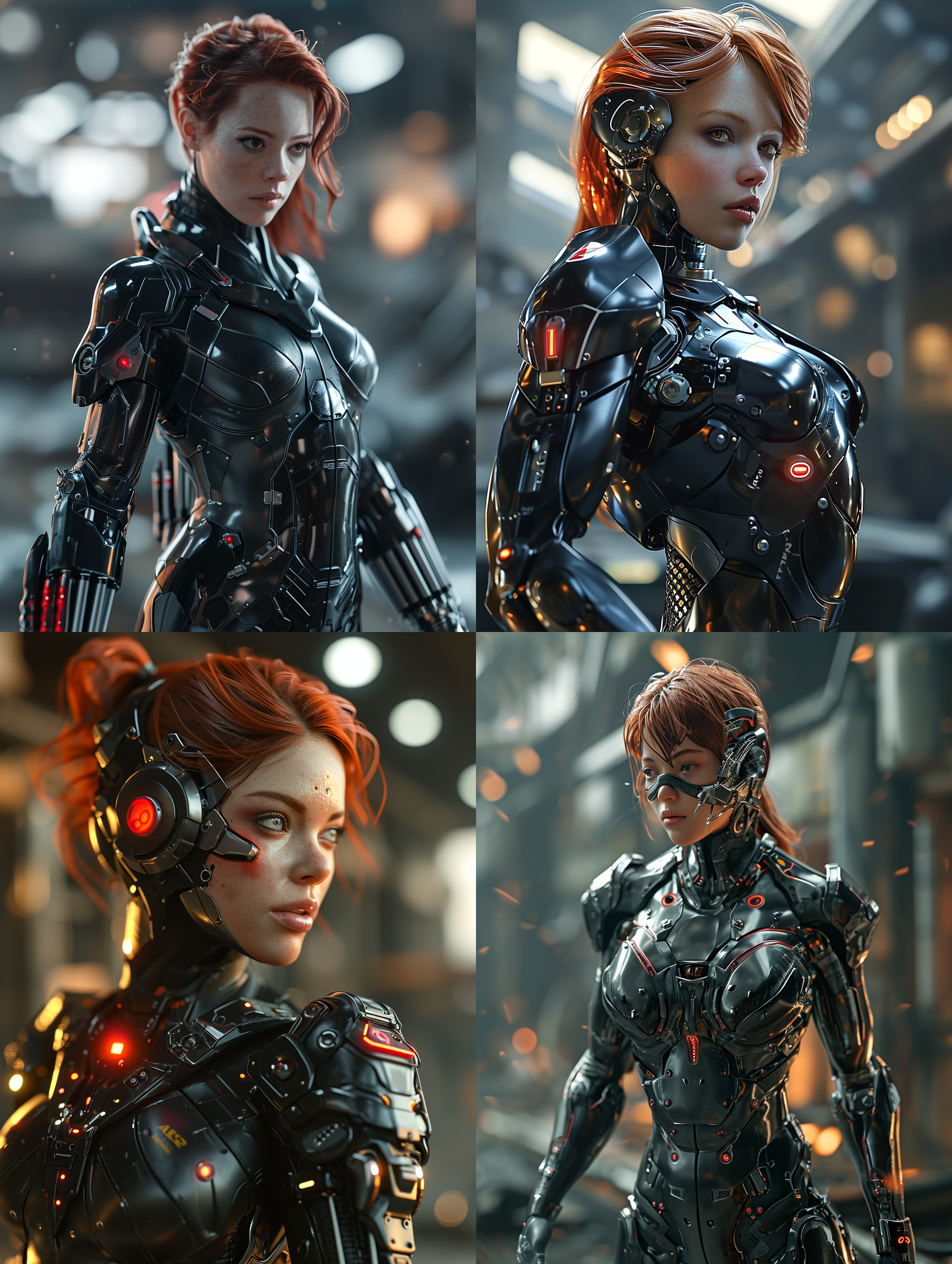 fusion of cyborg and black widow, machinecore, heroic pose, full body portrait, mechacore, masterpiece, technicore, eye catching detail, 3d, octane render, photorealistic, i can't believe how beautiful this is