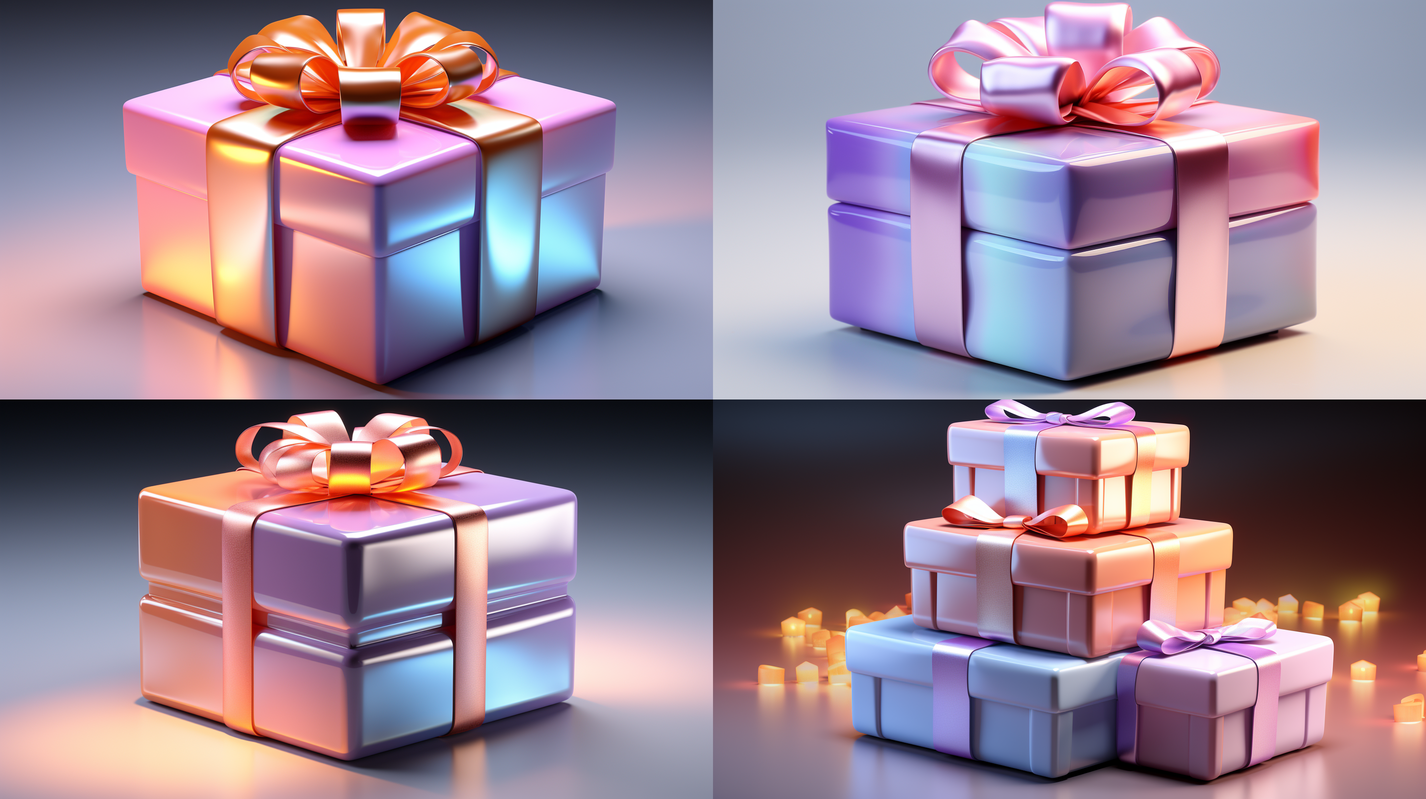 animated gift 3d icon,soft sculptures, color gradientsnaive charm, in the style of ray tracing, clean white background, 3d rendering, smooth and shiny,realistic use of light and color,softcolor gradual change, honey style,trendy innintendo, best detail, hd, high resolution 简单的背景