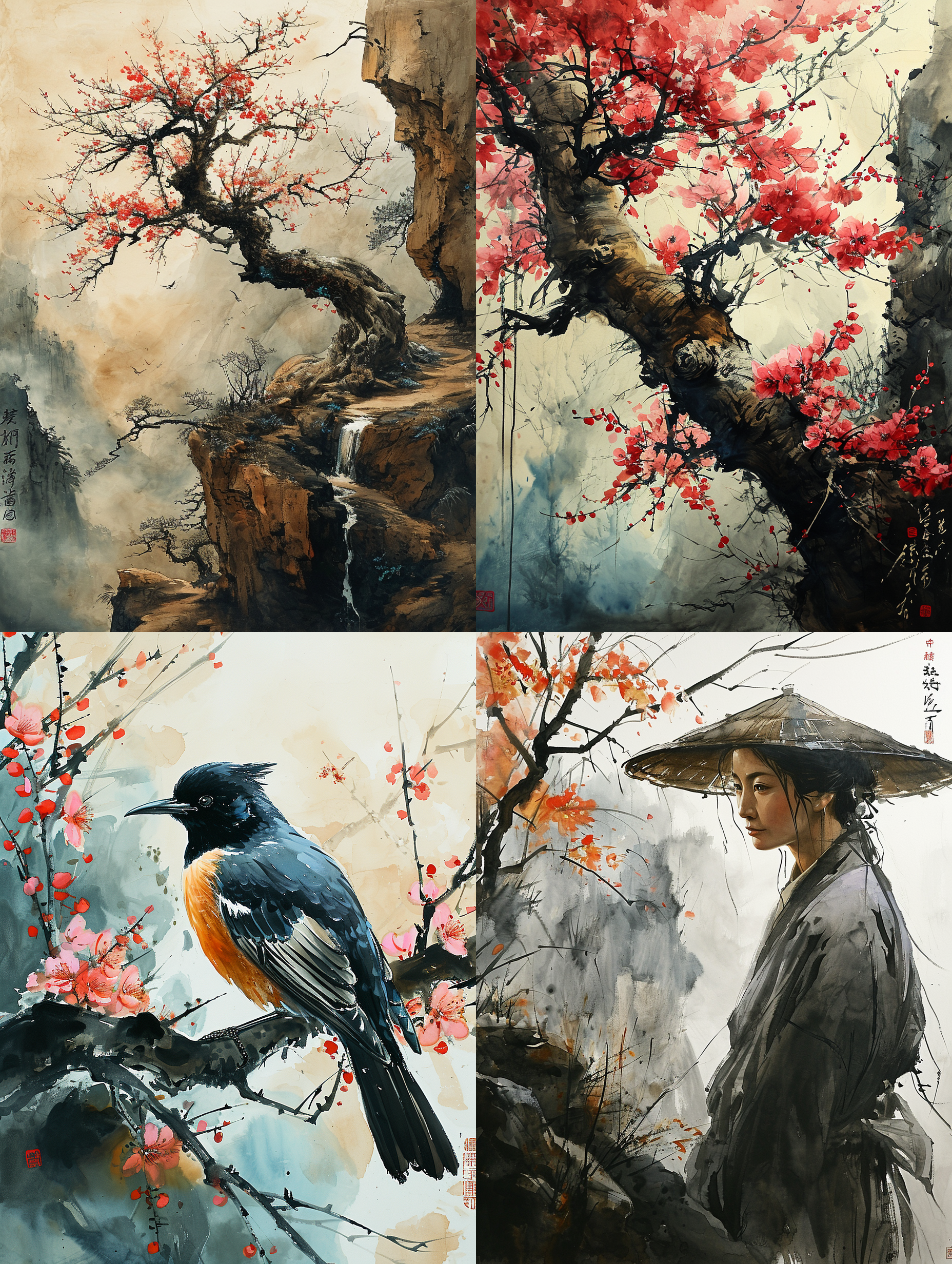 中国传统水墨画 