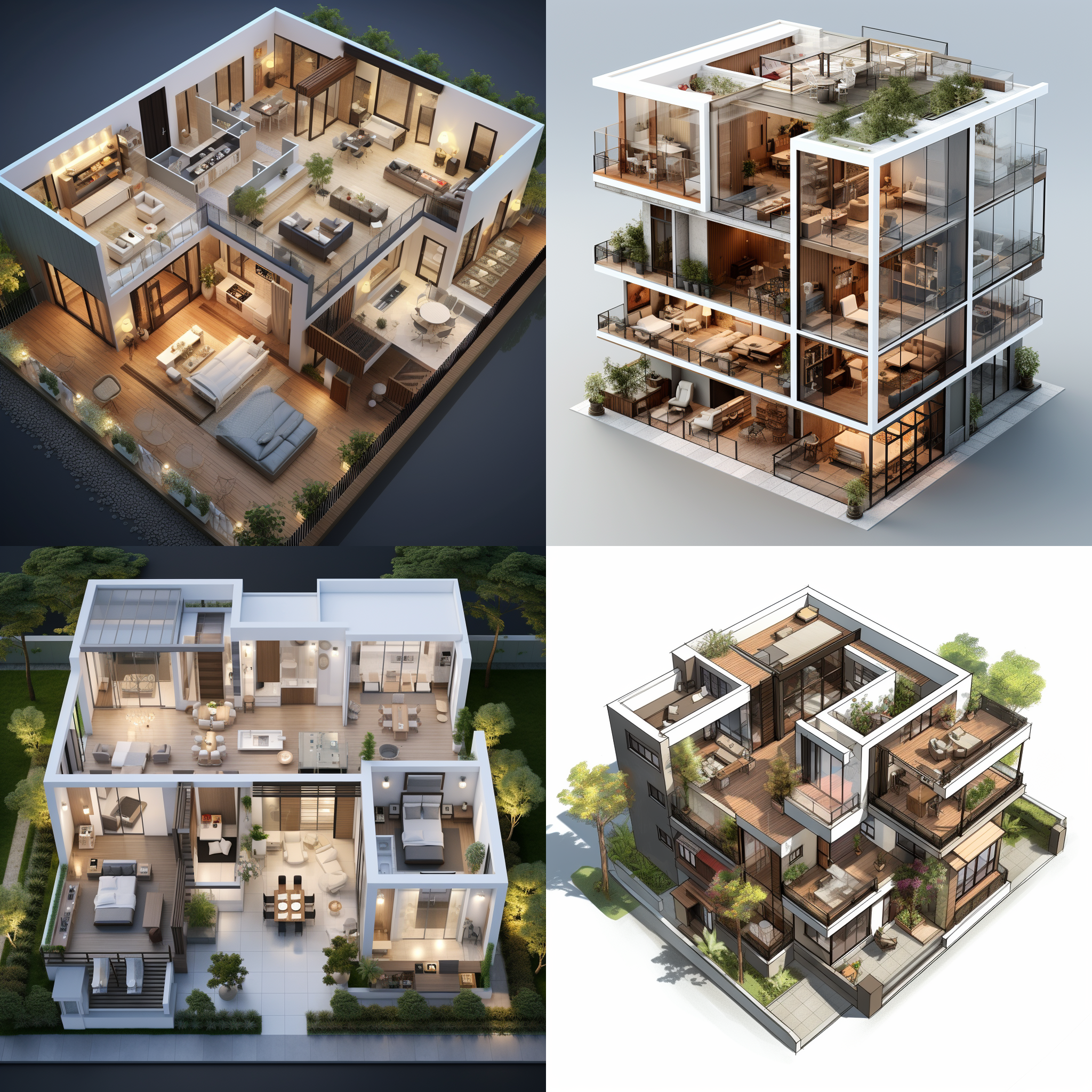 设计一个，3层楼的建筑平面图