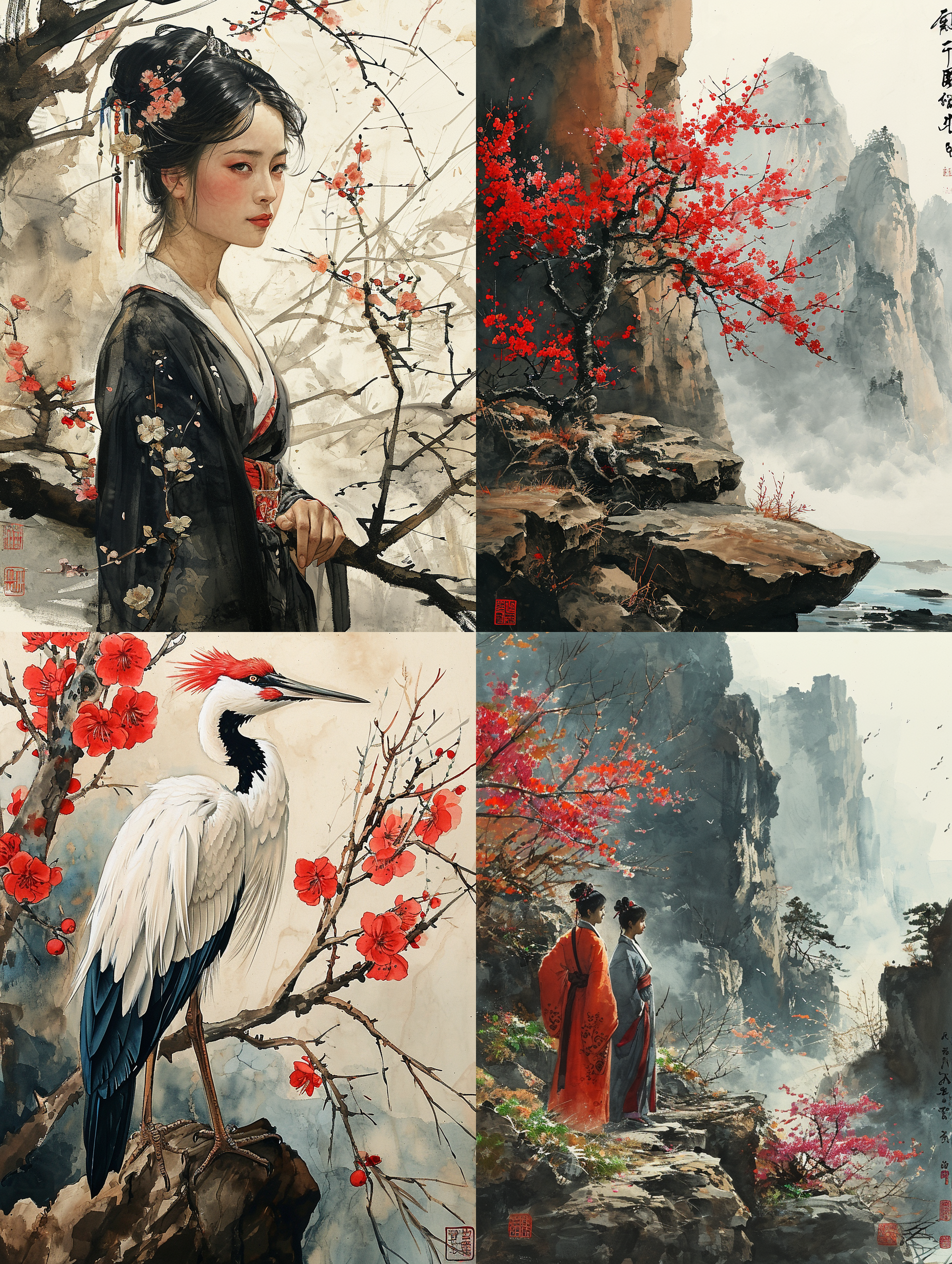 中国传统水墨画 