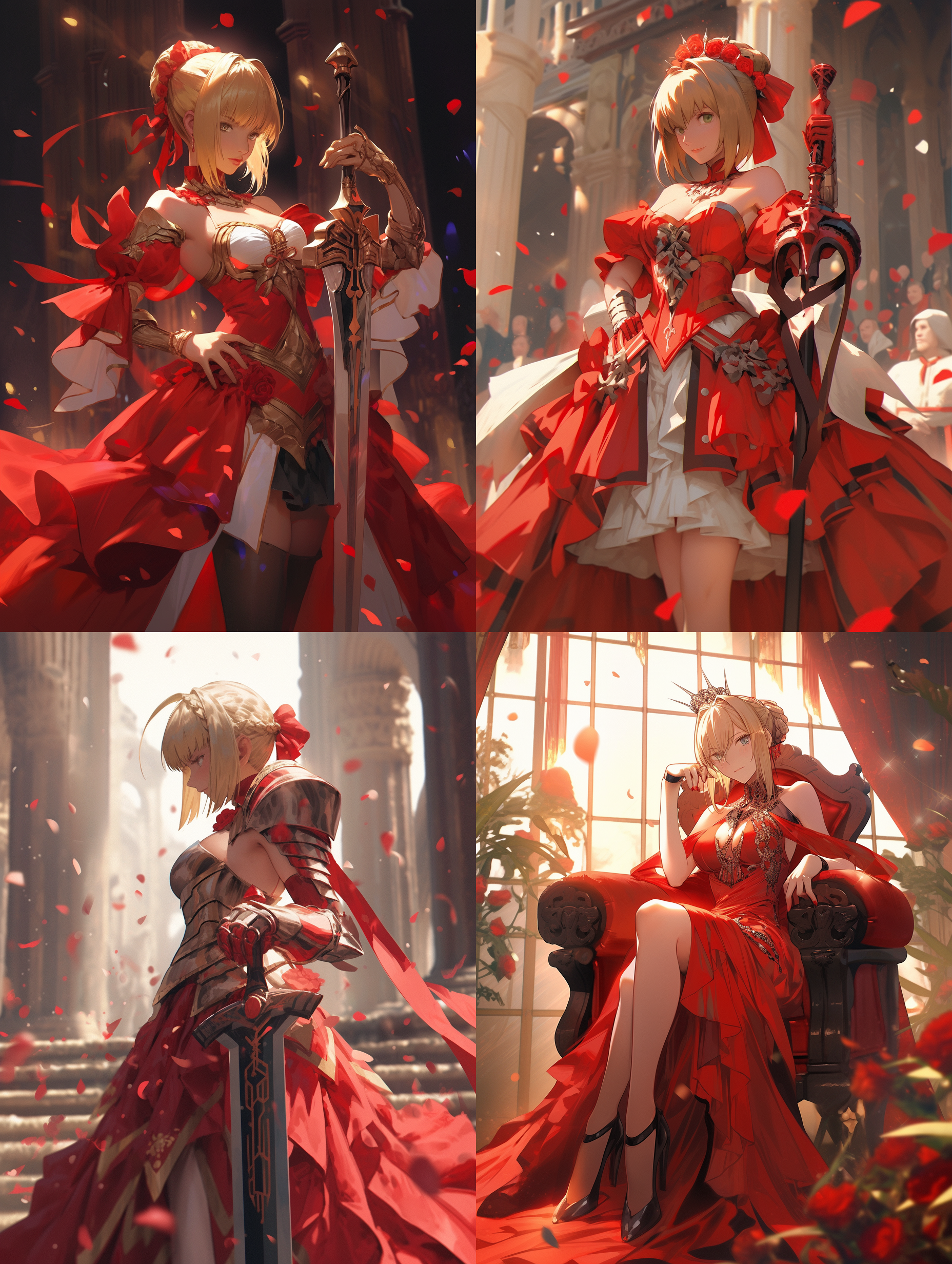 nero claudius(《fate grand order》) , high resolution, concept art,