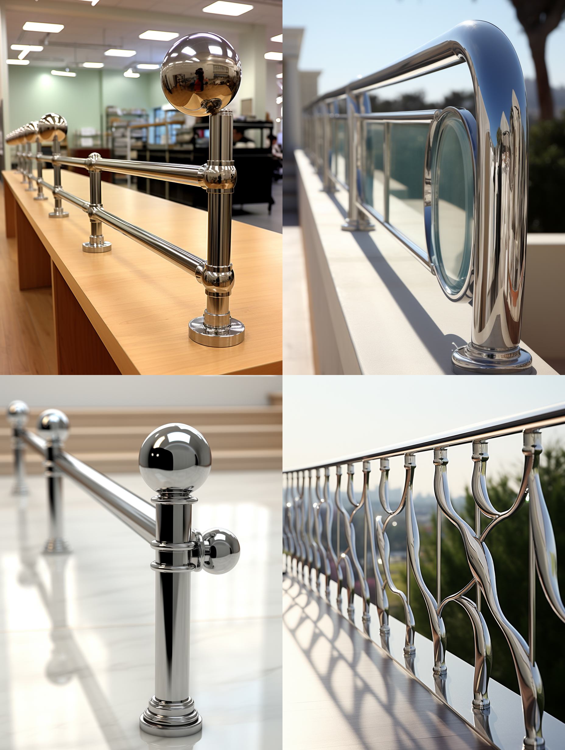 不锈钢护栏设计，模块化，简洁大方