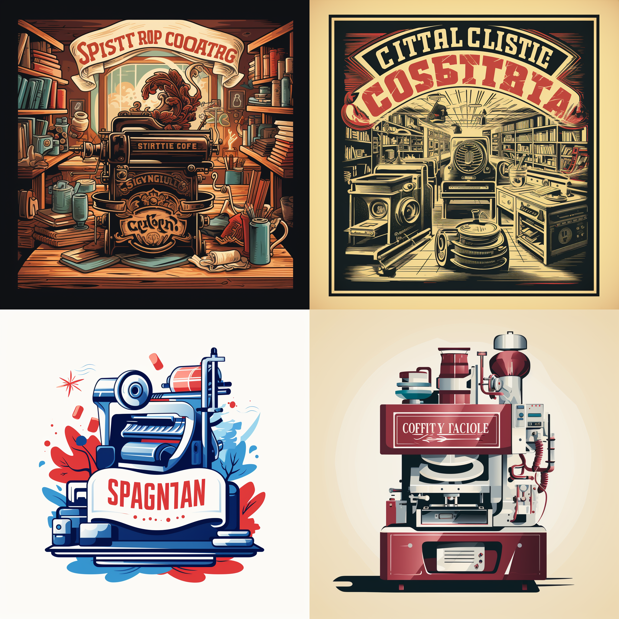 大学生打印店logo，简洁明了，一眼就能看出来是干嘛的