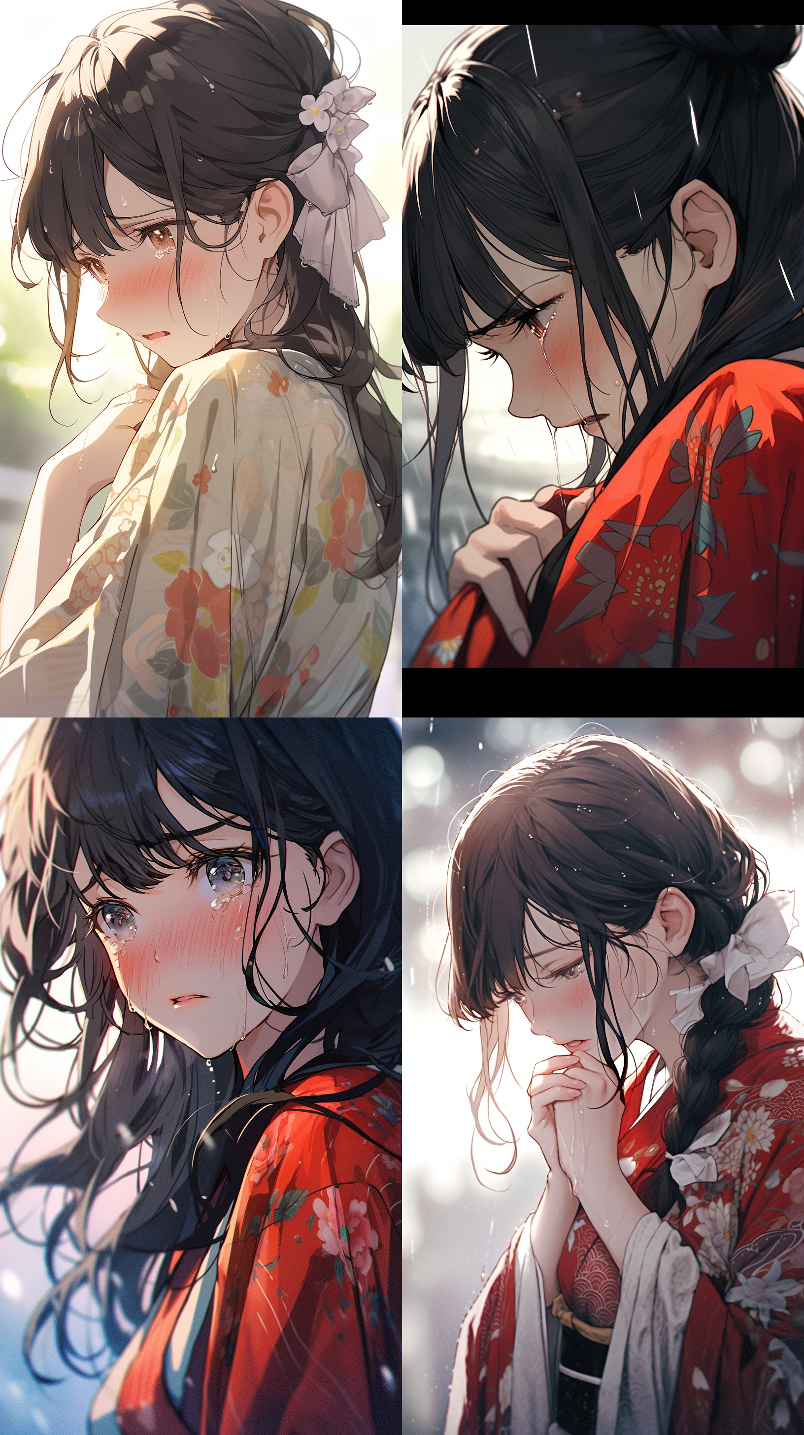 伤感，日漫，女生，哭泣，孤独，唯美，