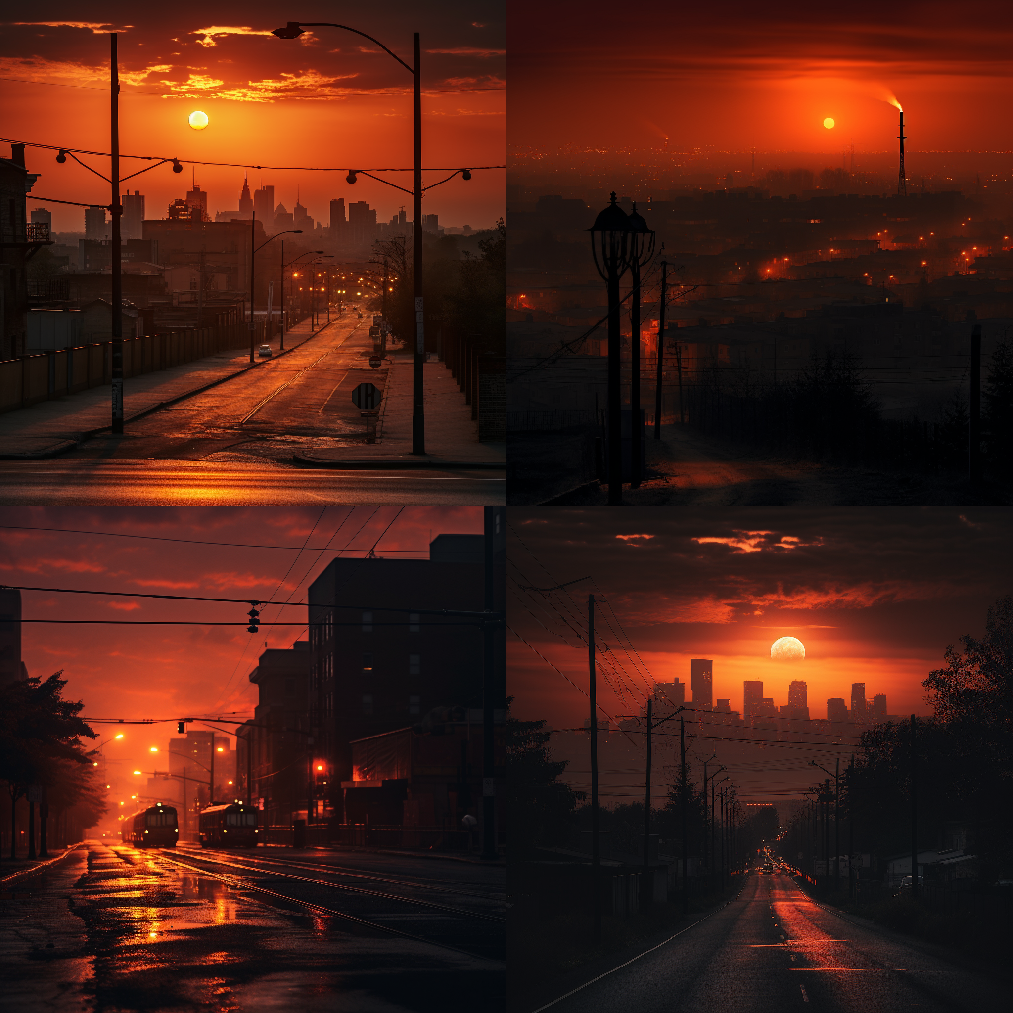 别认输，天黑过后就是日出。一张令人振奋的照片展现了夜幕中的城市景观，远处的天空渐渐泛起橙红色。构图采用对角线布局，突出主题的坚持和希望。使用长焦镜头捕捉到的景象，细节丰富且清晰。光线柔和而温暖，为整个画面增添了一丝神秘感。情绪饱满，勾勒出一种不屈的精神。