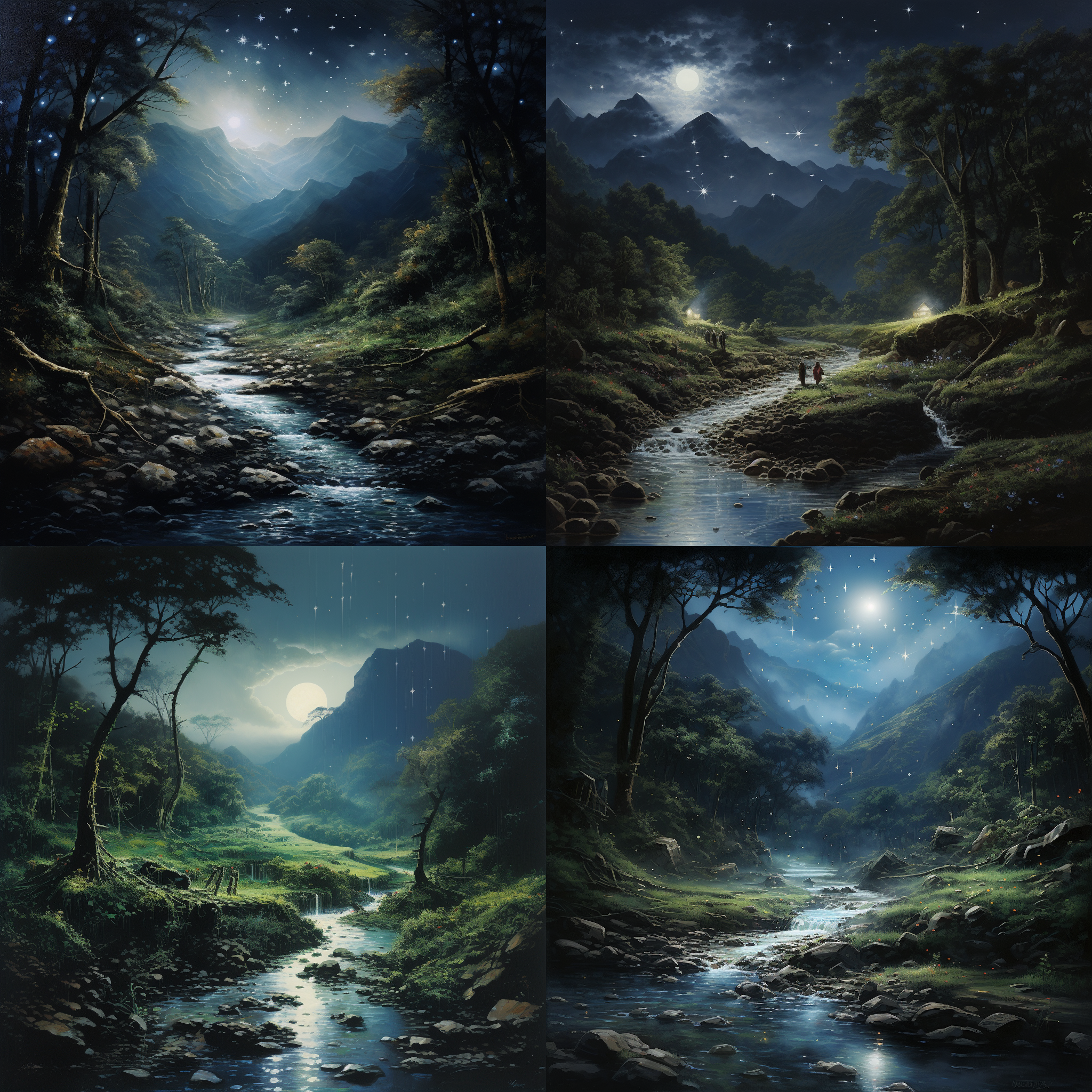 七八个星天外，两三点雨山前，旧时茅店社林边，路转溪头忽现