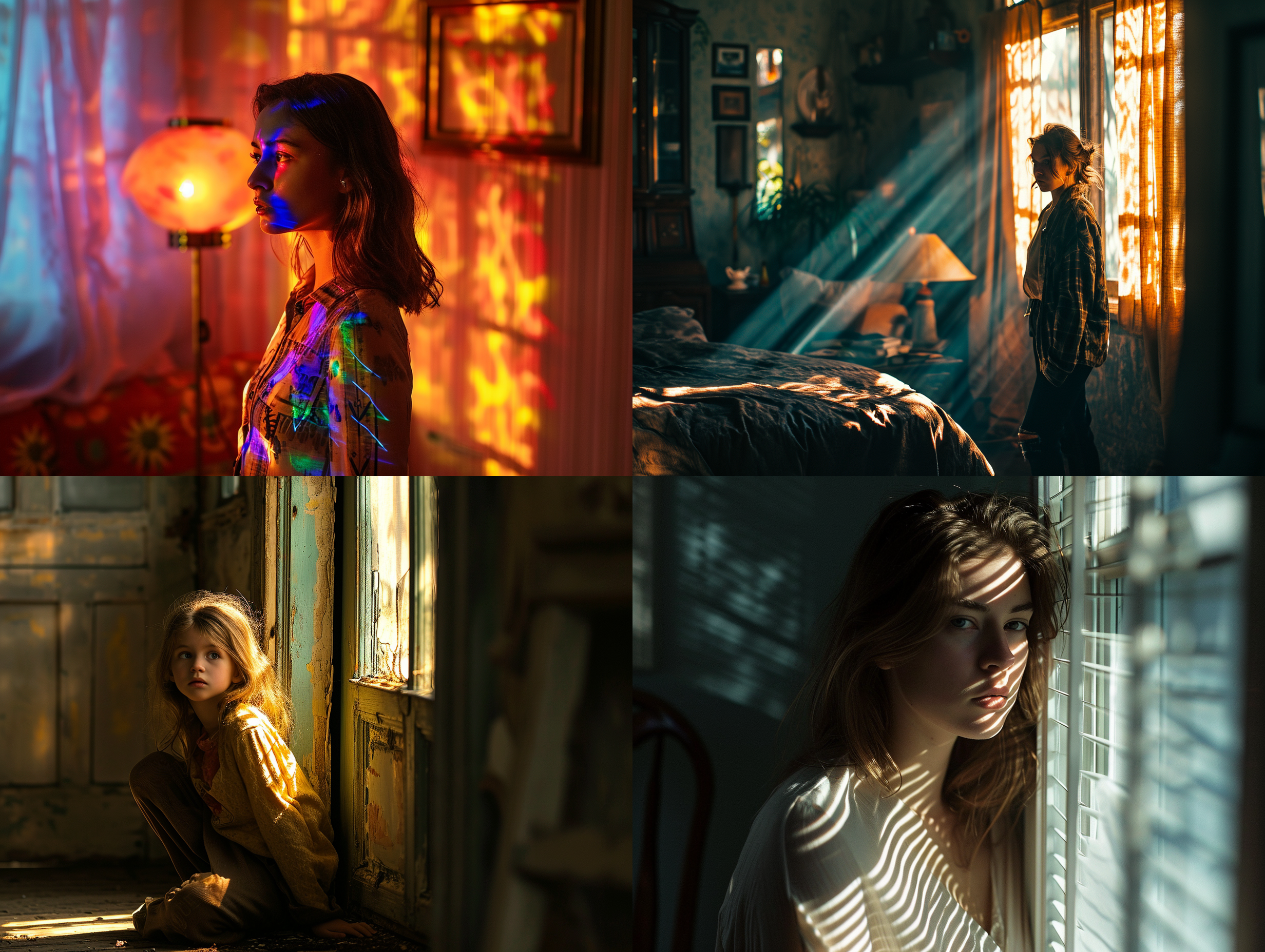 reflected light, girl,in the room,f:2.8，shutter speed 1:60，guide number 60,iso100