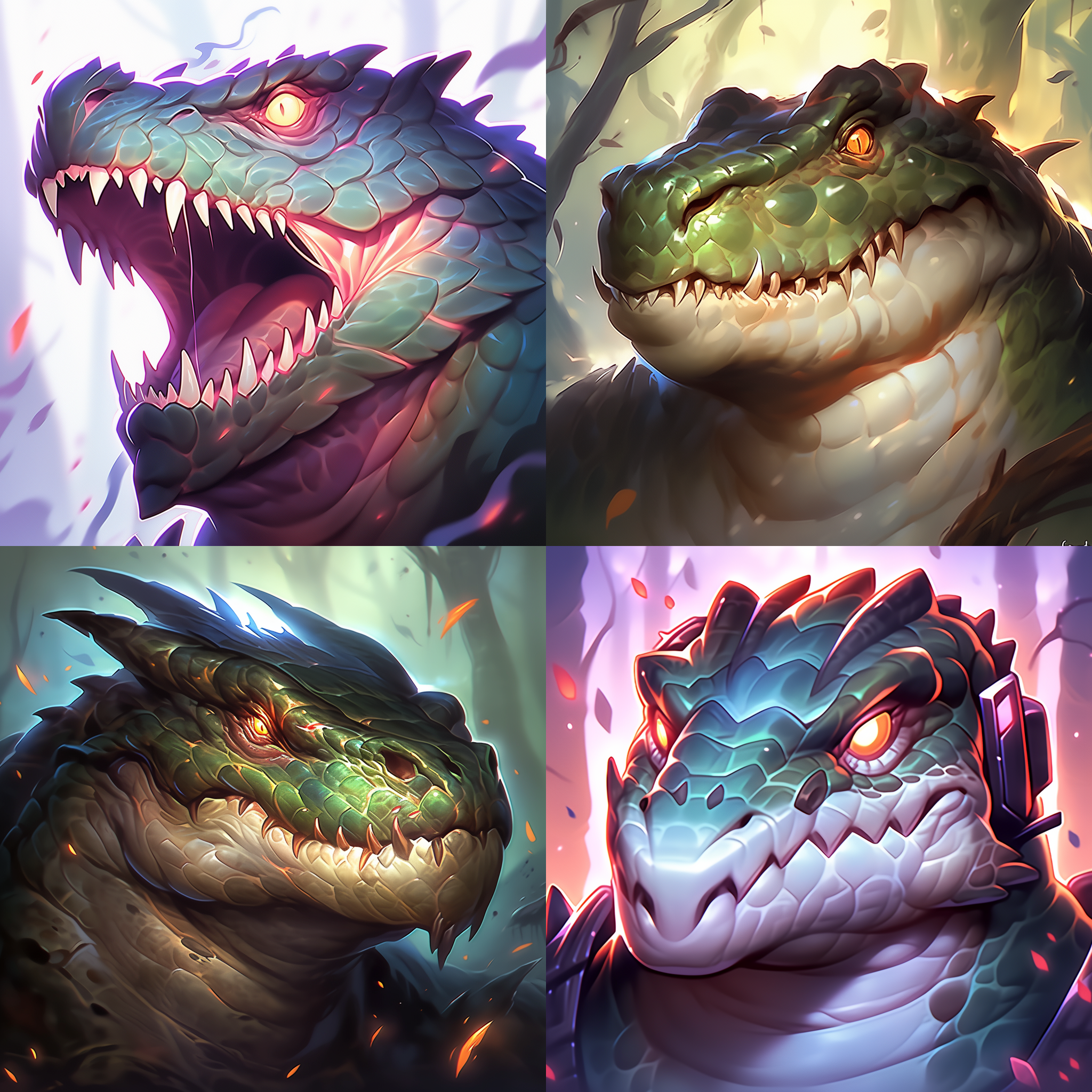 鳄鱼头像，湾鳄，巨鳄，守望先锋 头部特写 特写 头部特写 特写