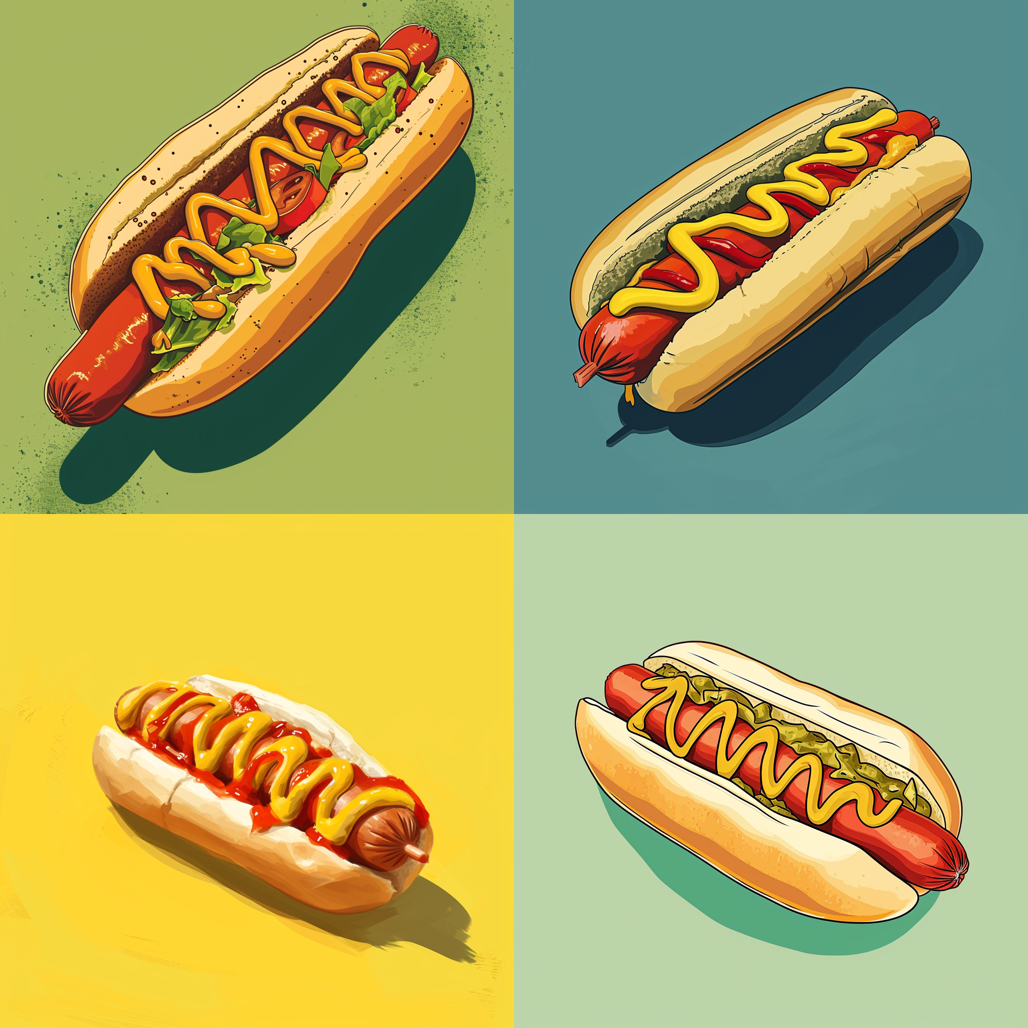 hot dog illustration