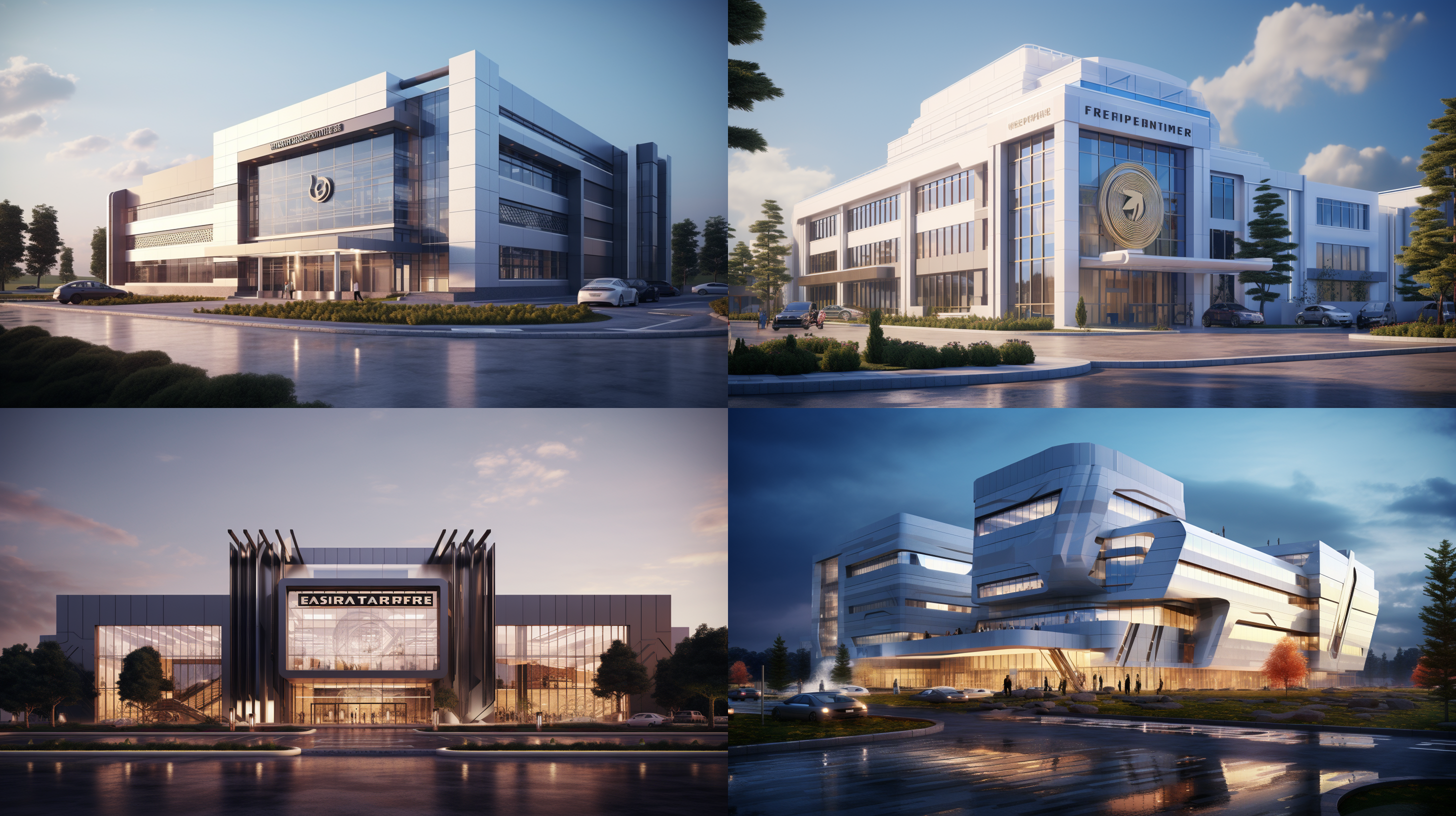 企业大楼，公司门面，商业大厦，经济园区