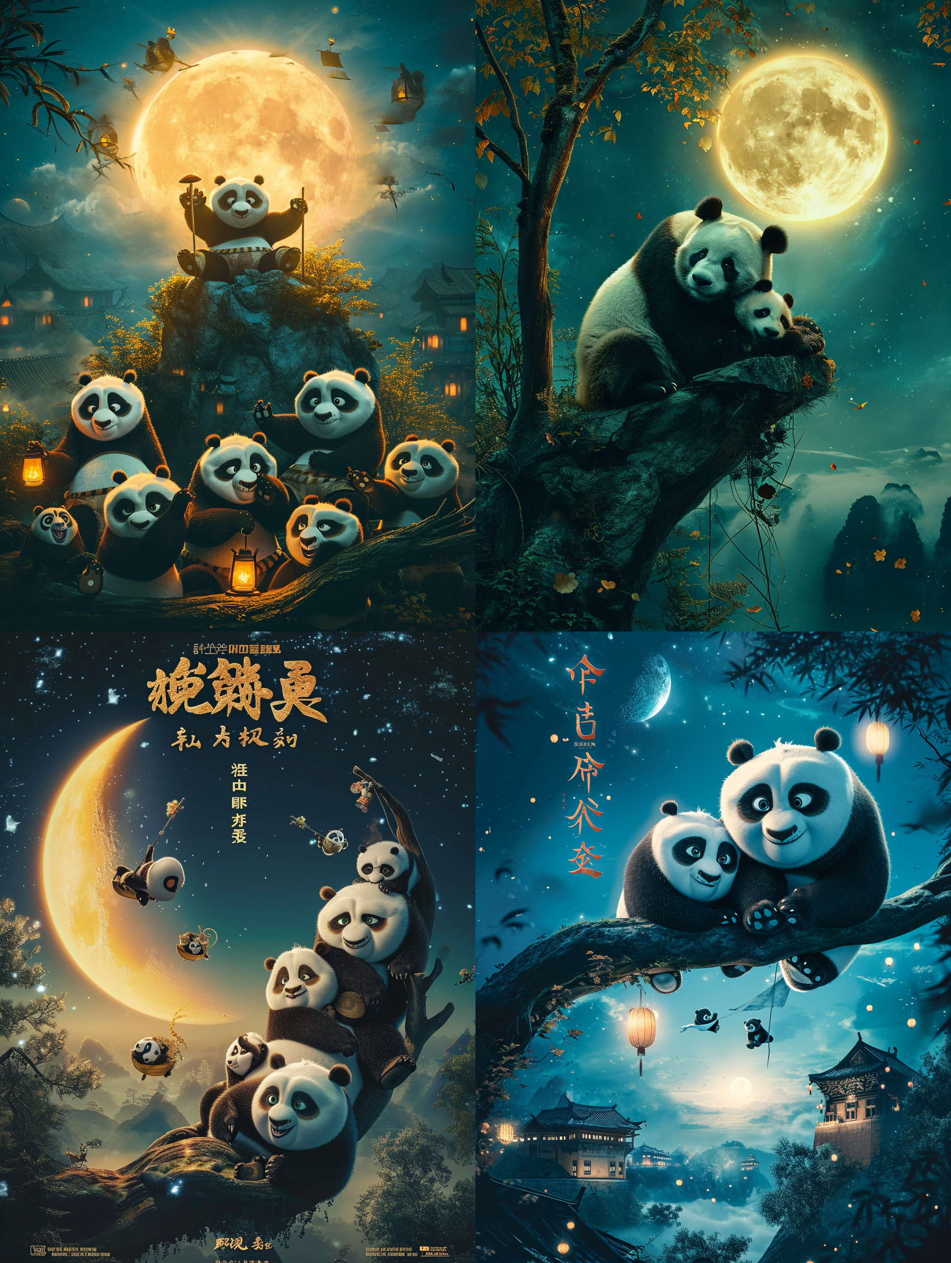 熊猫在月球上的电影海报