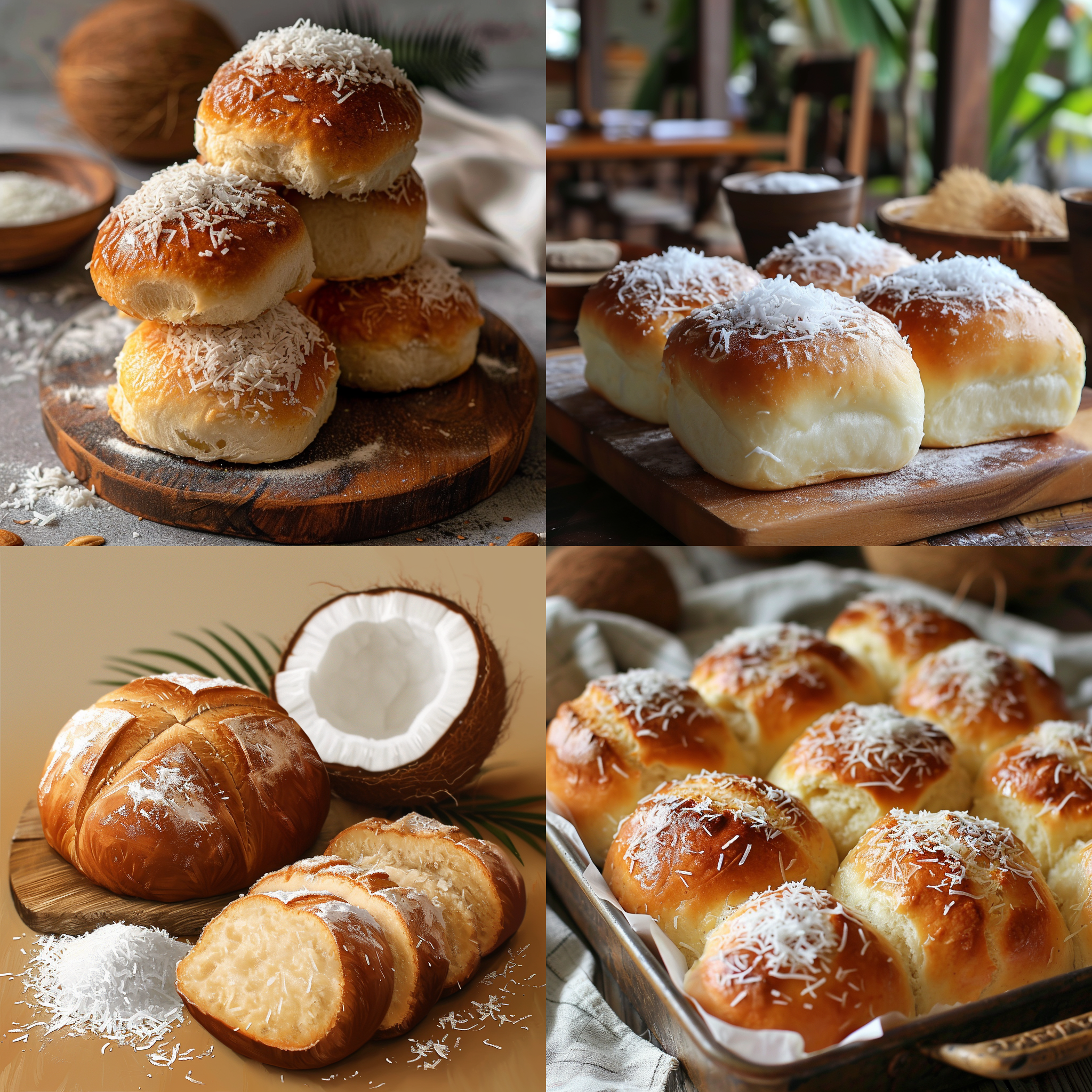 椰蓉面包，椰蓉包，海报风格