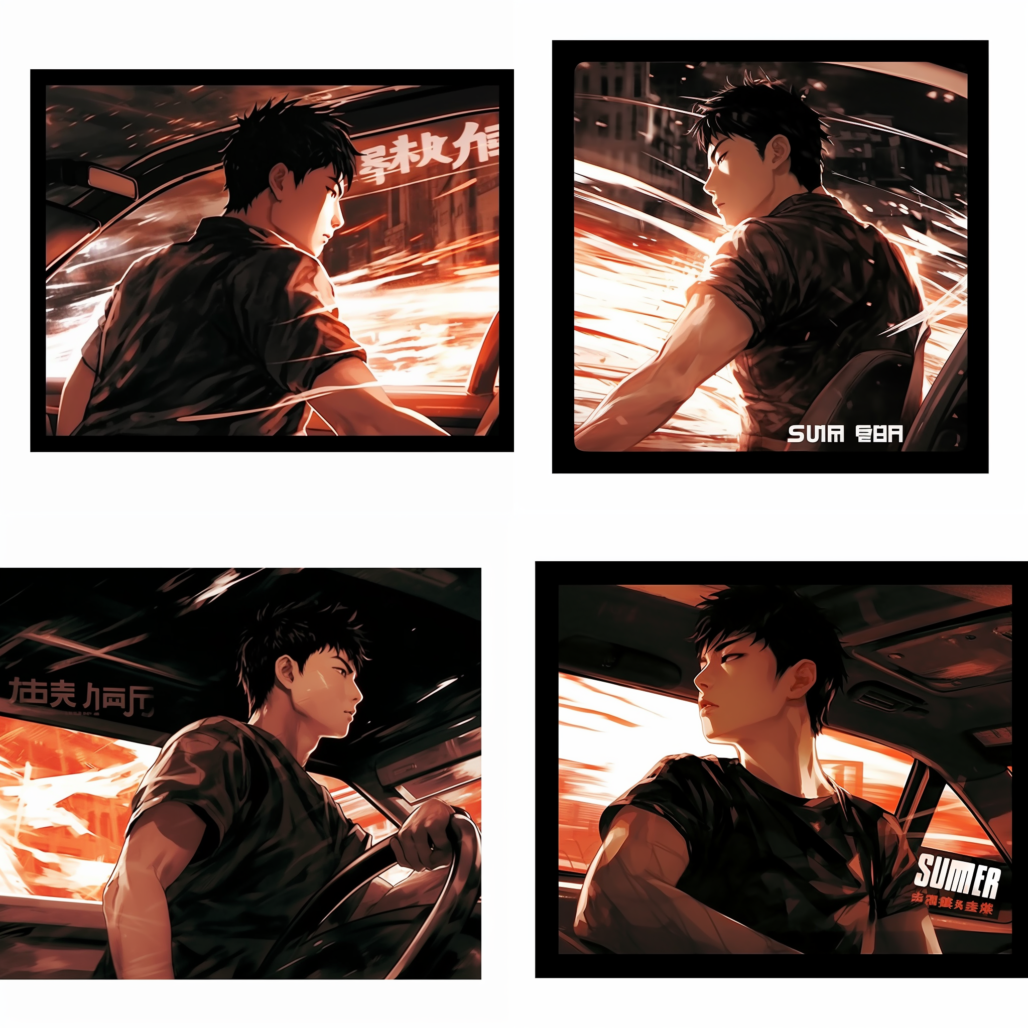 井上雄彦画风，黑白色调，动作场景，逆光照射，细腻线条，强烈对比度，迷幻效果，角色表情丰富，战斗氛围，动感十足，复杂背景，半身特写，快速快门，紧张。