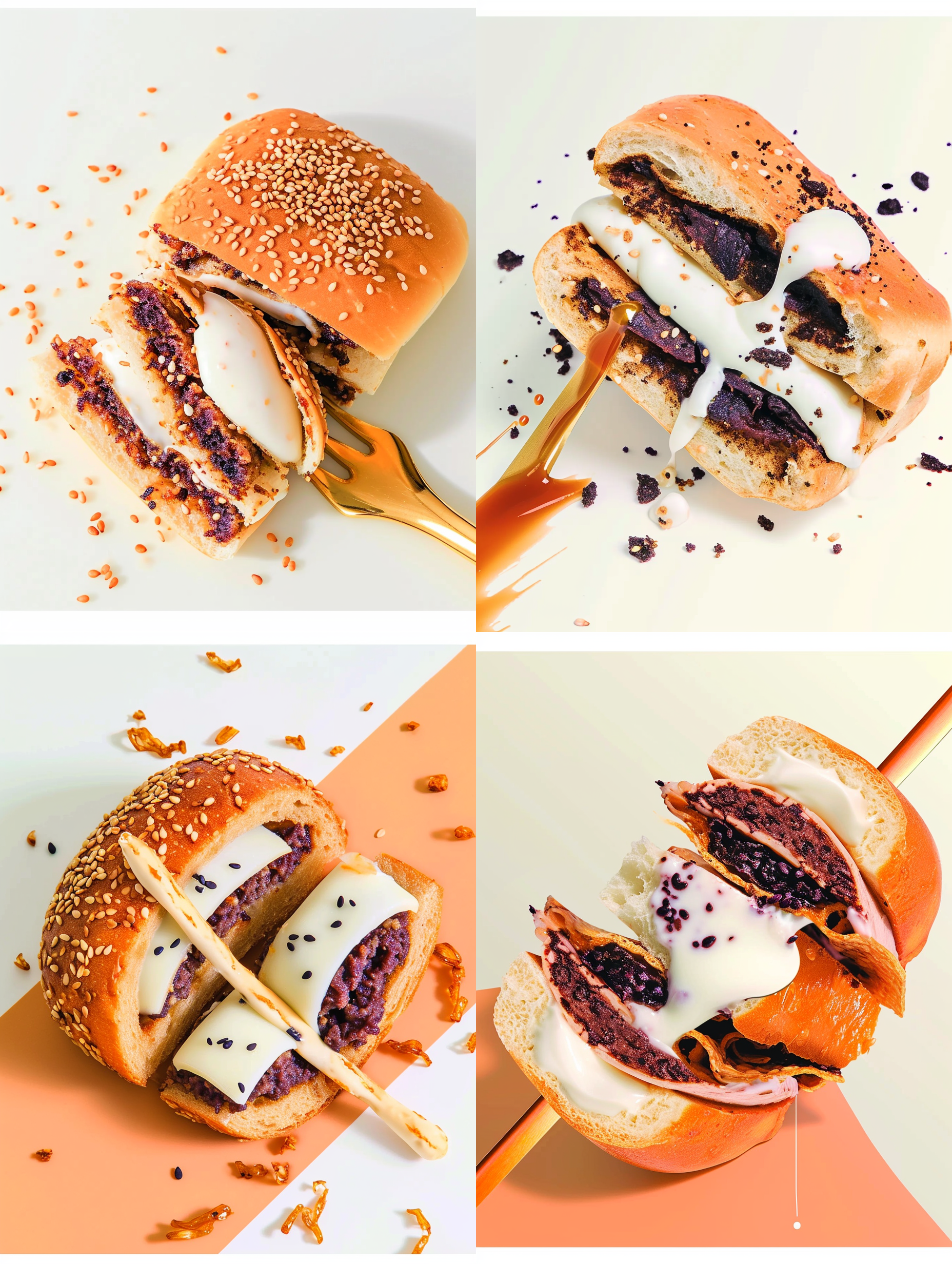 不要芝麻，白色背景 海报风格 海报风格