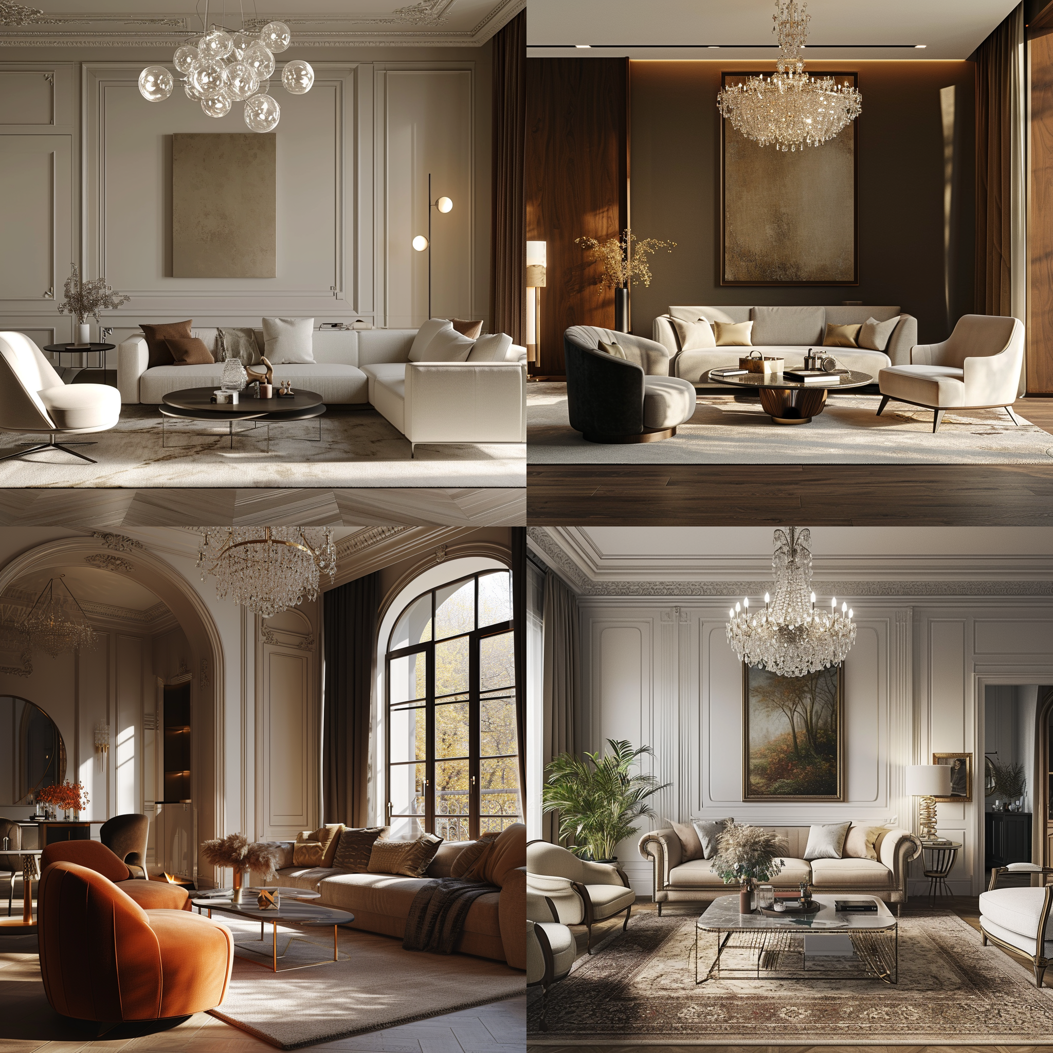 客厅内有一张沙发、椅子和一张桌子，天花板上挂着一个吊灯。这是一个数字渲染的艺术与手工运动风格的照片，使用了3d渲染技术。alesso baldovinetti的特点也体现在画面中。环境是客厅，光线柔和，色彩饱满，给人一种宁静和优雅的感觉。