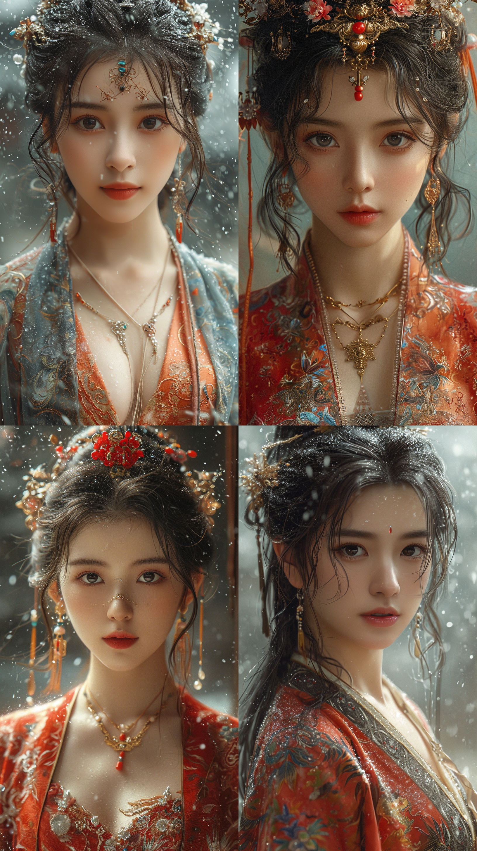 a young handsome god of wealth in ancient china chinese opera characters shojo anime style kawacy gakuen anime style 禅 道 中国墨 京剧 国墨 日本墨水 葛饰北斋