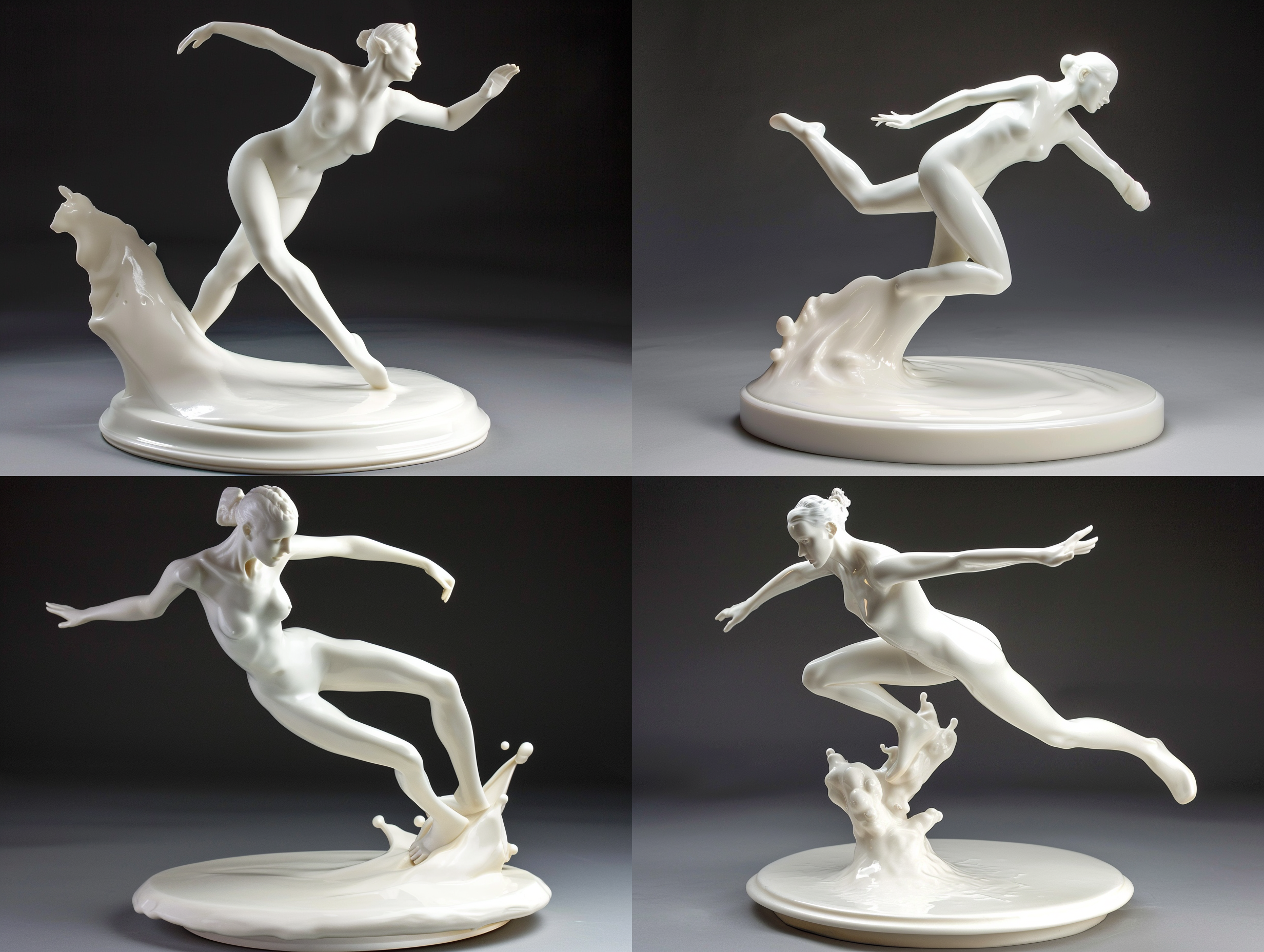 牛奶人物形态花样滑冰