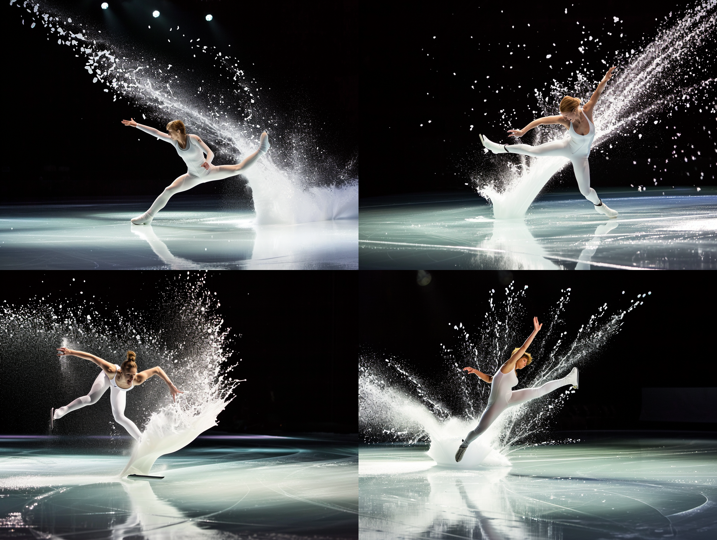 牛奶人物形态花样滑冰